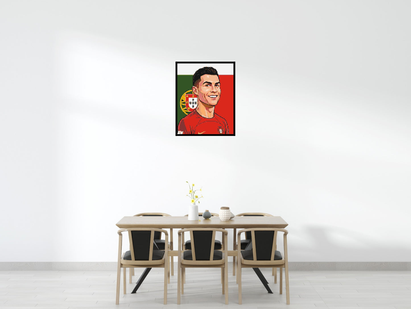 Cristiano Ronaldo Caricature - Brick Art Mosaic Kit 4x5 large