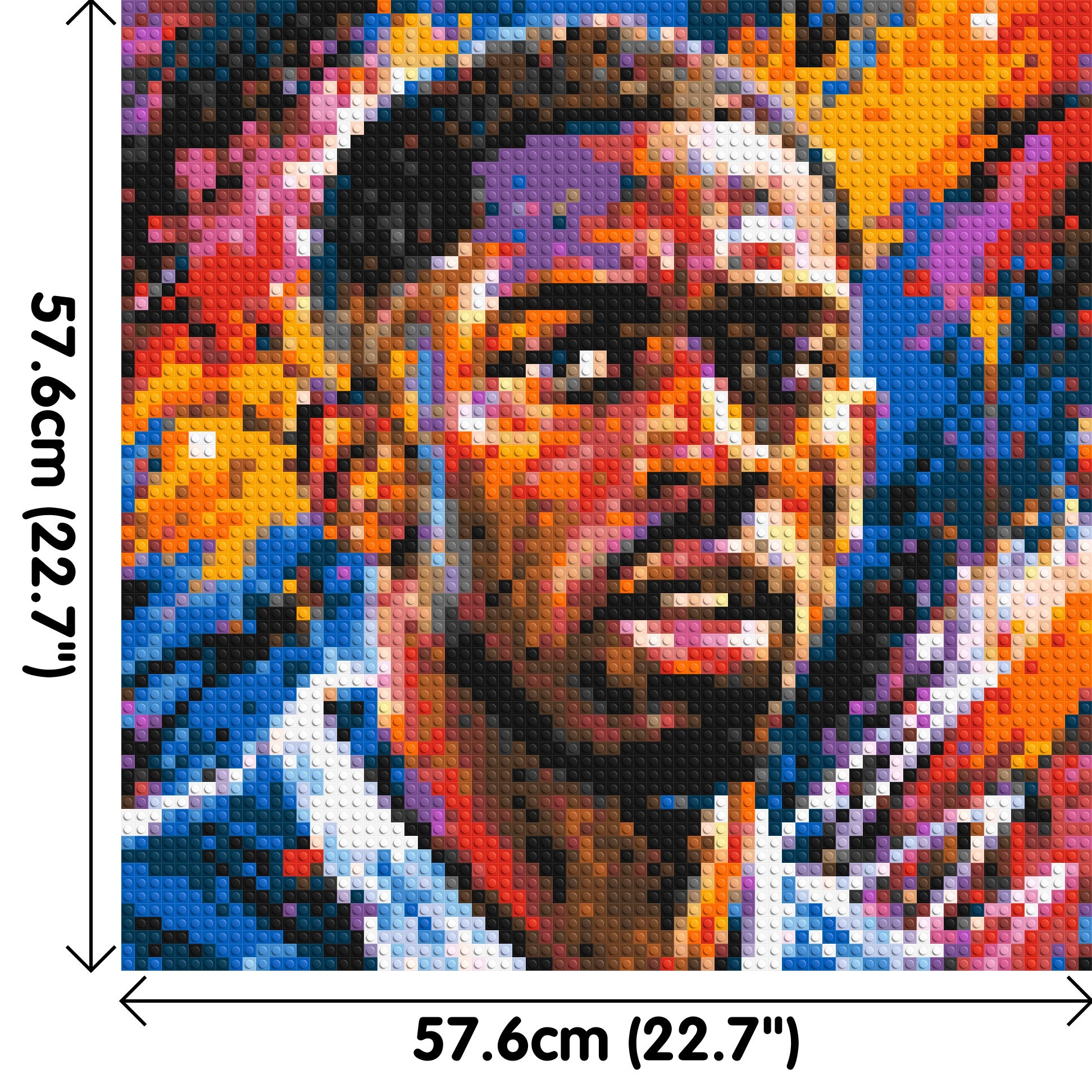 Ousmane Dembélé Urban Pop - Brick Art Mosaic Kit 3x3 dimensions