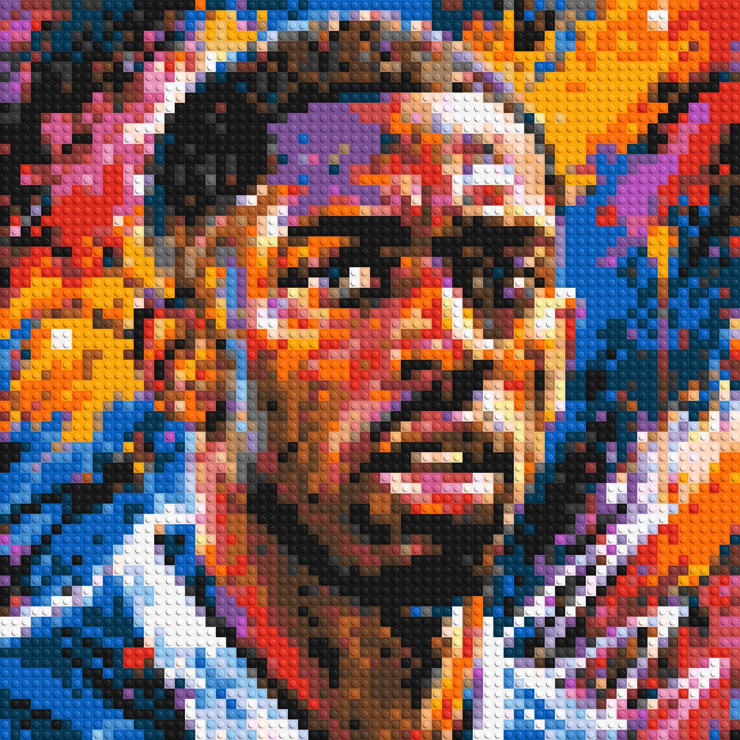 Ousmane Dembélé Urban Pop - Brick Art Mosaic Kit 3x3 large
