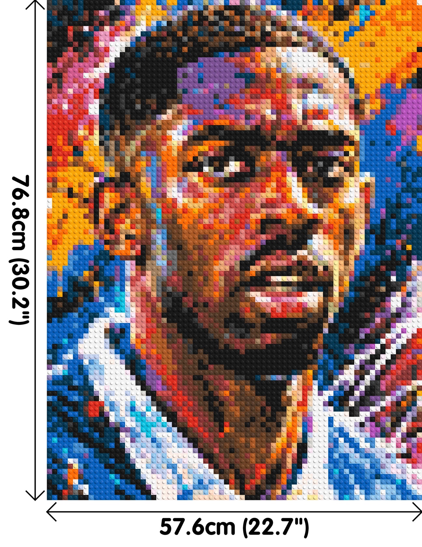 Ousmane Dembélé Urban Pop - Brick Art Mosaic Kit 3x4 large