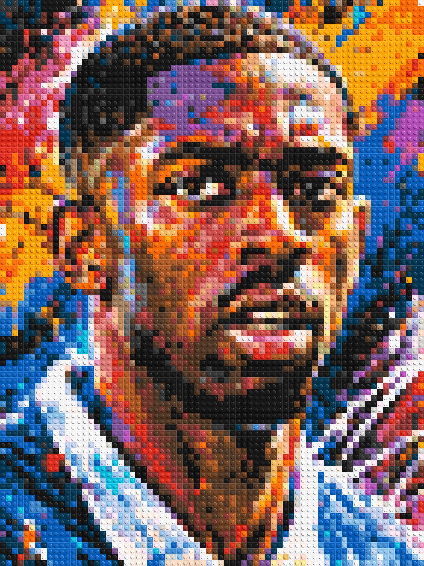 Ousmane Dembélé Urban Pop - Brick Art Mosaic Kit 3x4 large