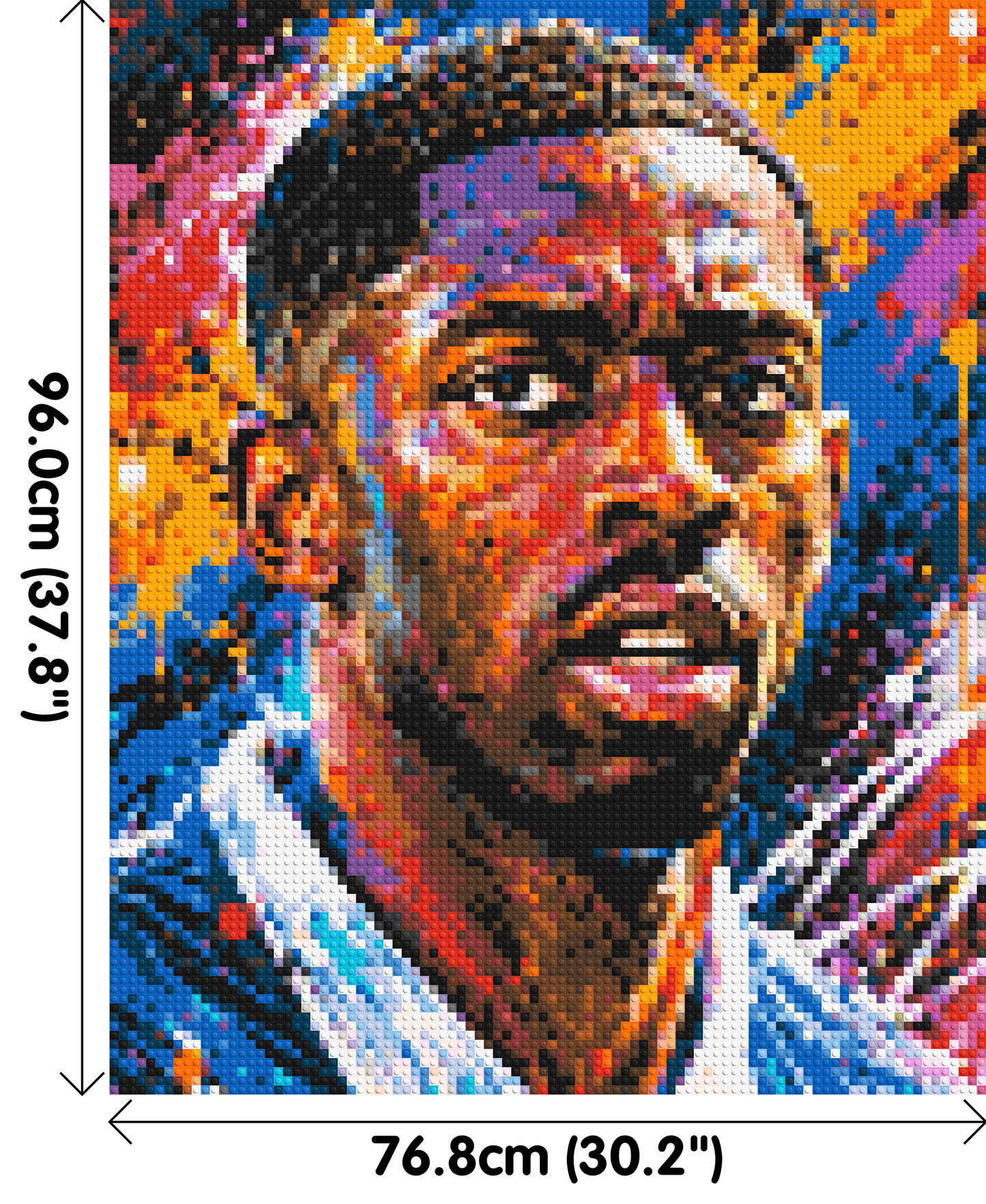 Ousmane Dembélé Urban Pop - Brick Art Mosaic Kit 4x5 large