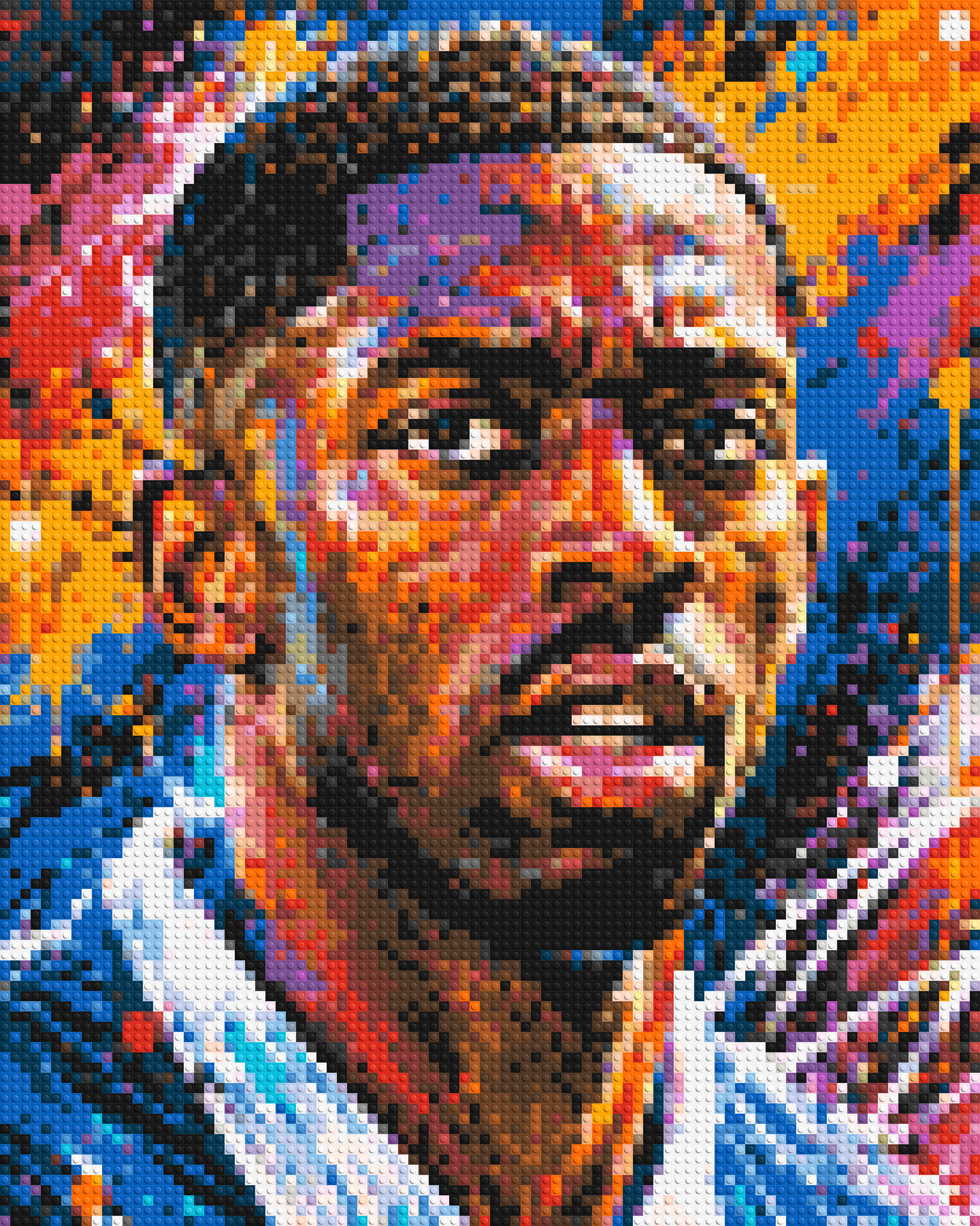 Ousmane Dembélé Urban Pop - Brick Art Mosaic Kit 4x5 large