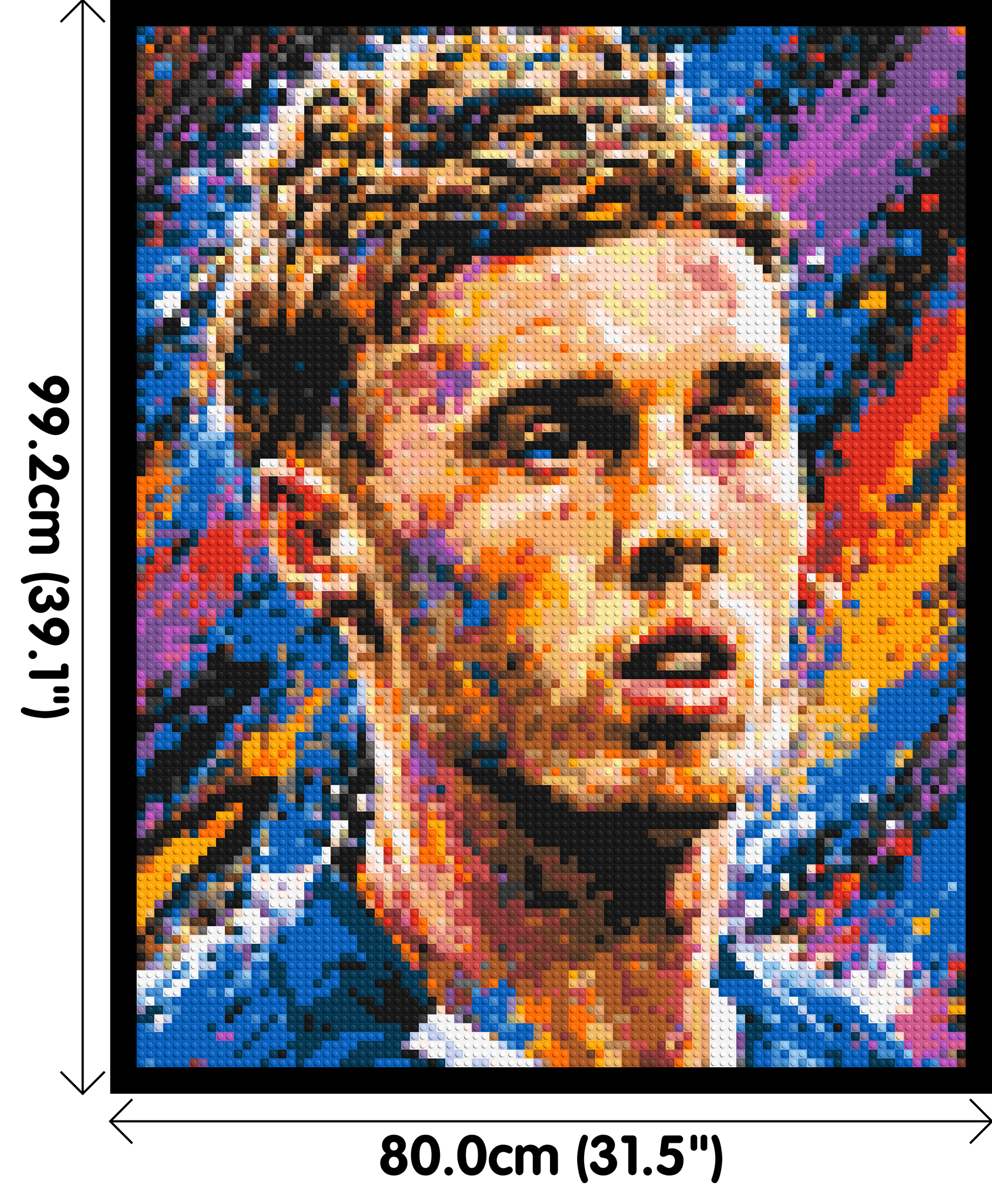 Cole Palmer Urban Pop - Brick Art Mosaic Kit 4x5 dimensions with frame