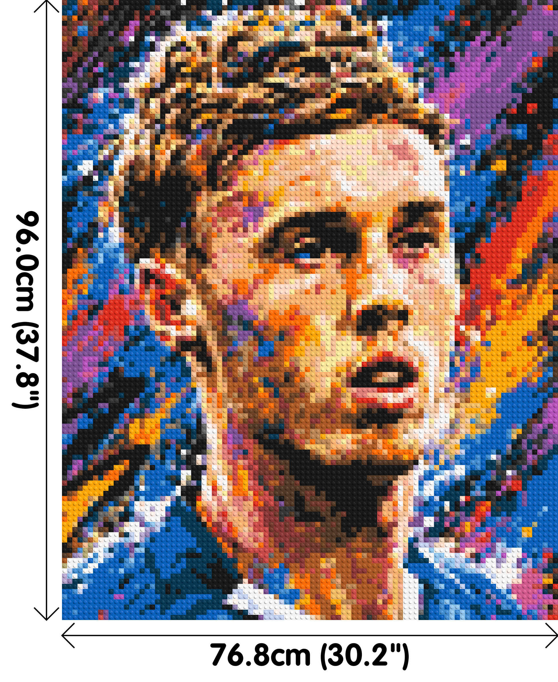 Cole Palmer Urban Pop - Brick Art Mosaic Kit 4x5 dimensions