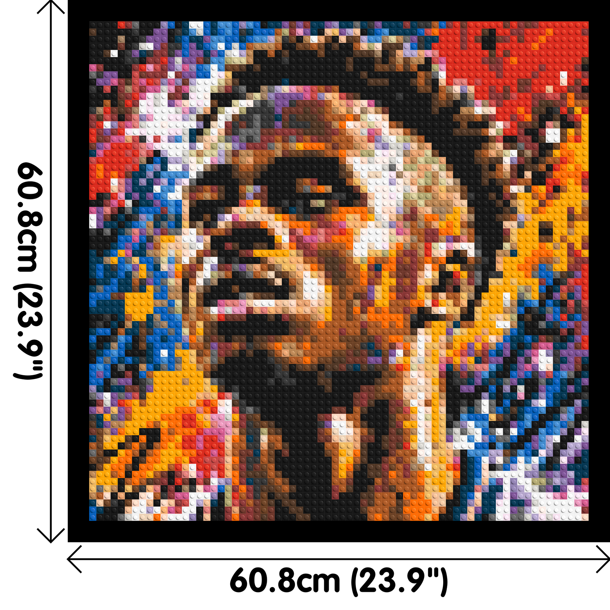 Bukayo Saka Urban Pop - Brick Art Mosaic Kit 3x3 dimensions with frame