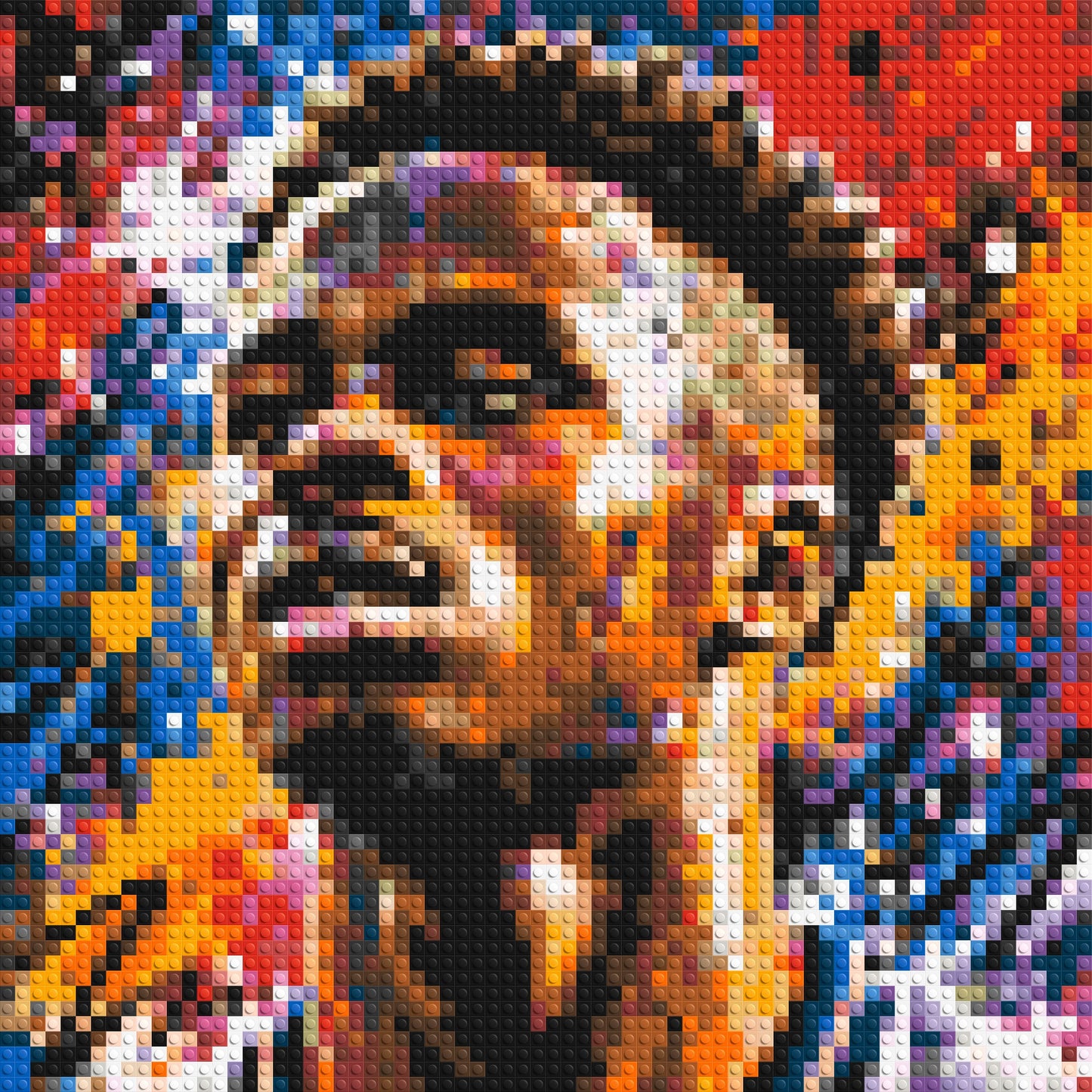 Bukayo Saka Urban Pop - Brick Art Mosaic Kit 3x3 large