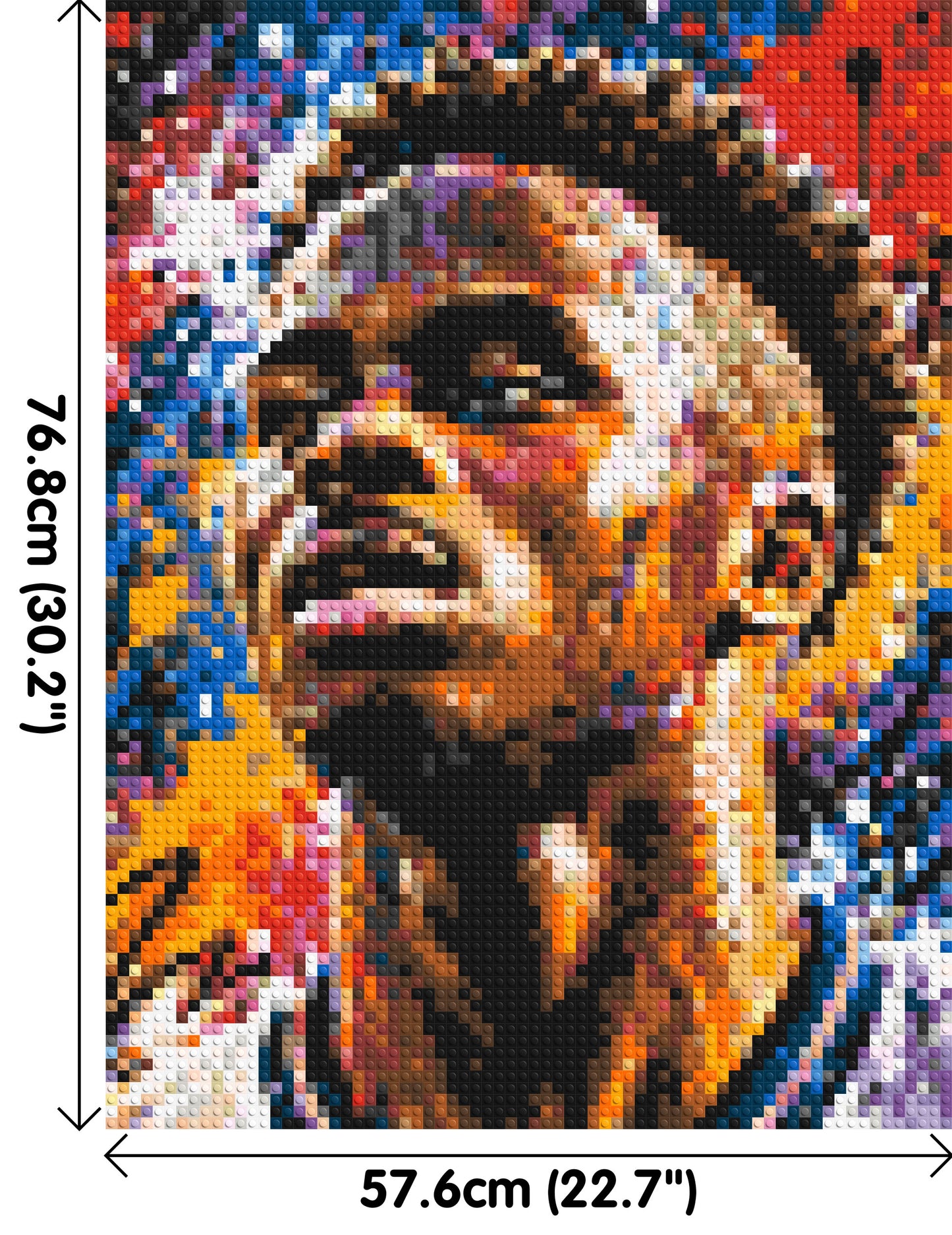 Bukayo Saka Urban Pop - Brick Art Mosaic Kit 3x4 large