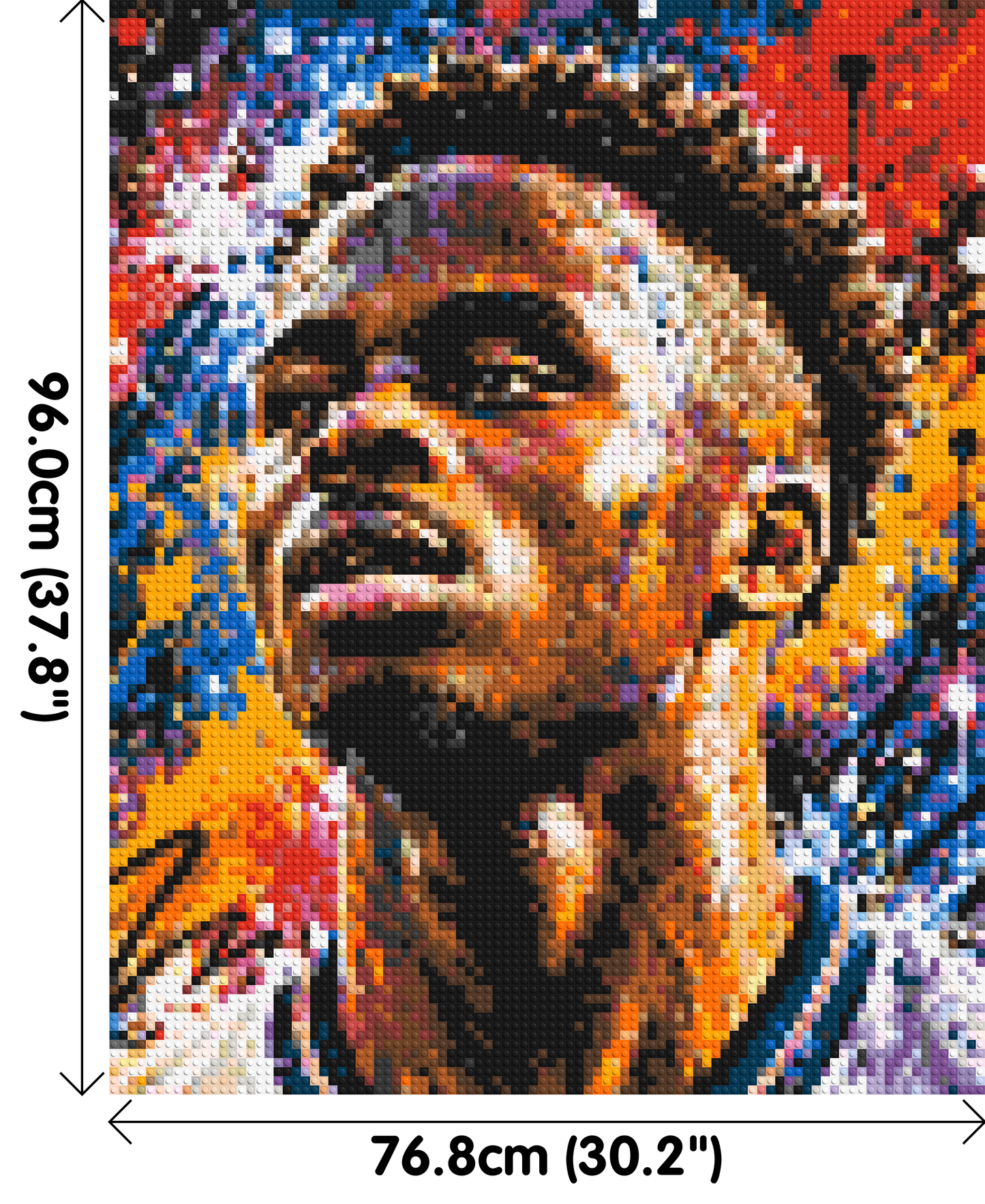 Bukayo Saka Urban Pop - Brick Art Mosaic Kit 4x5 large