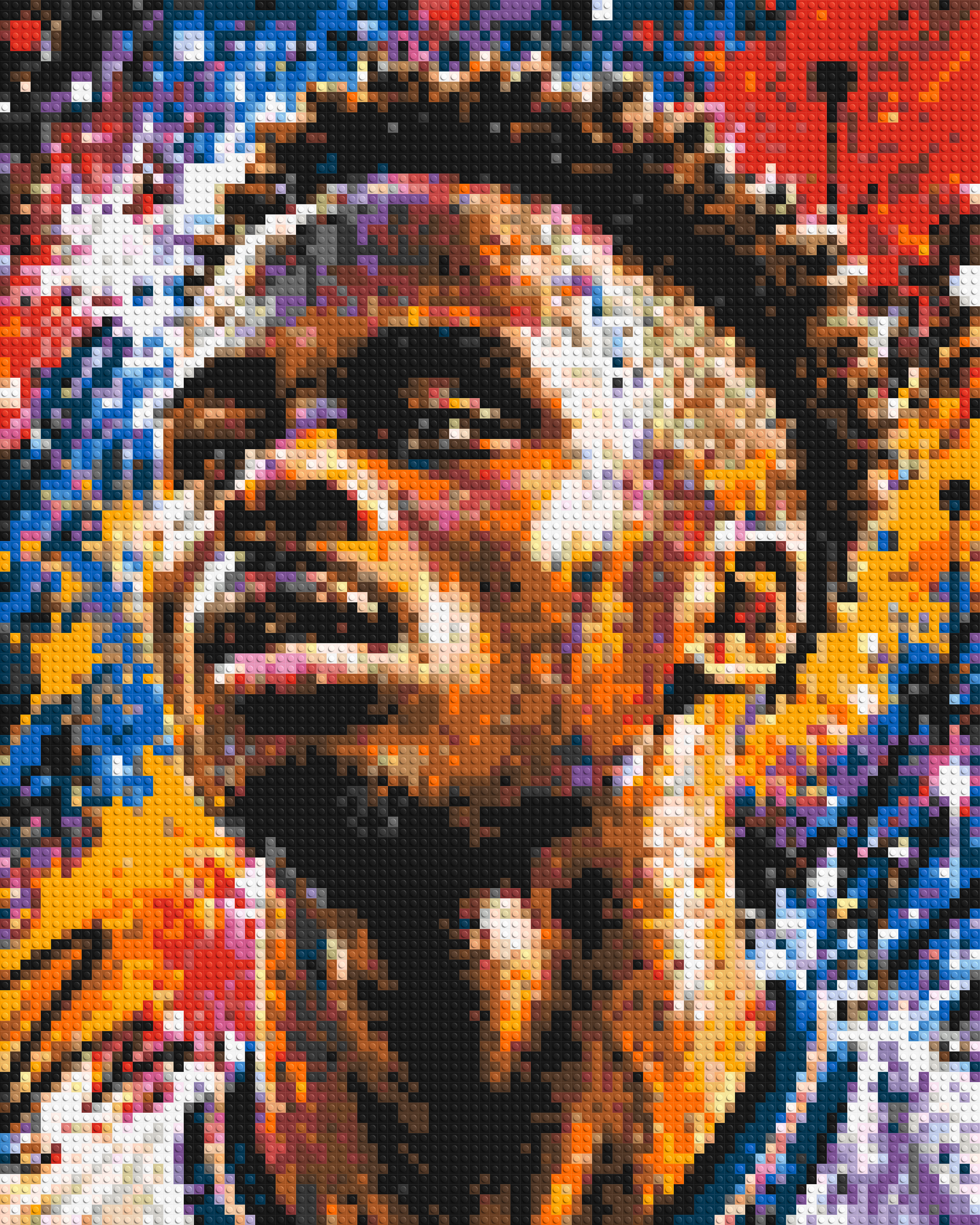 Bukayo Saka Urban Pop - Brick Art Mosaic Kit 4x5 large