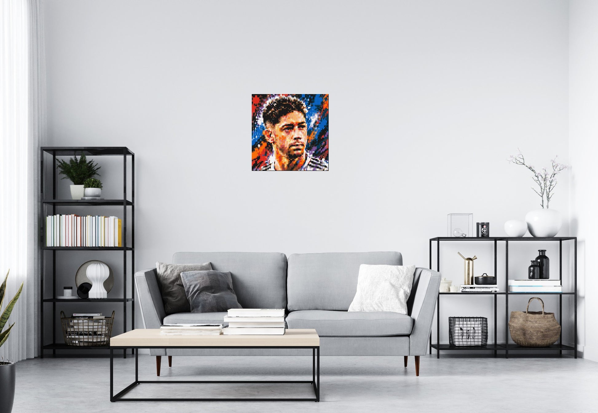 Federico Valverde Urban Pop - Brick Art Mosaic Kit 3x3 scene
