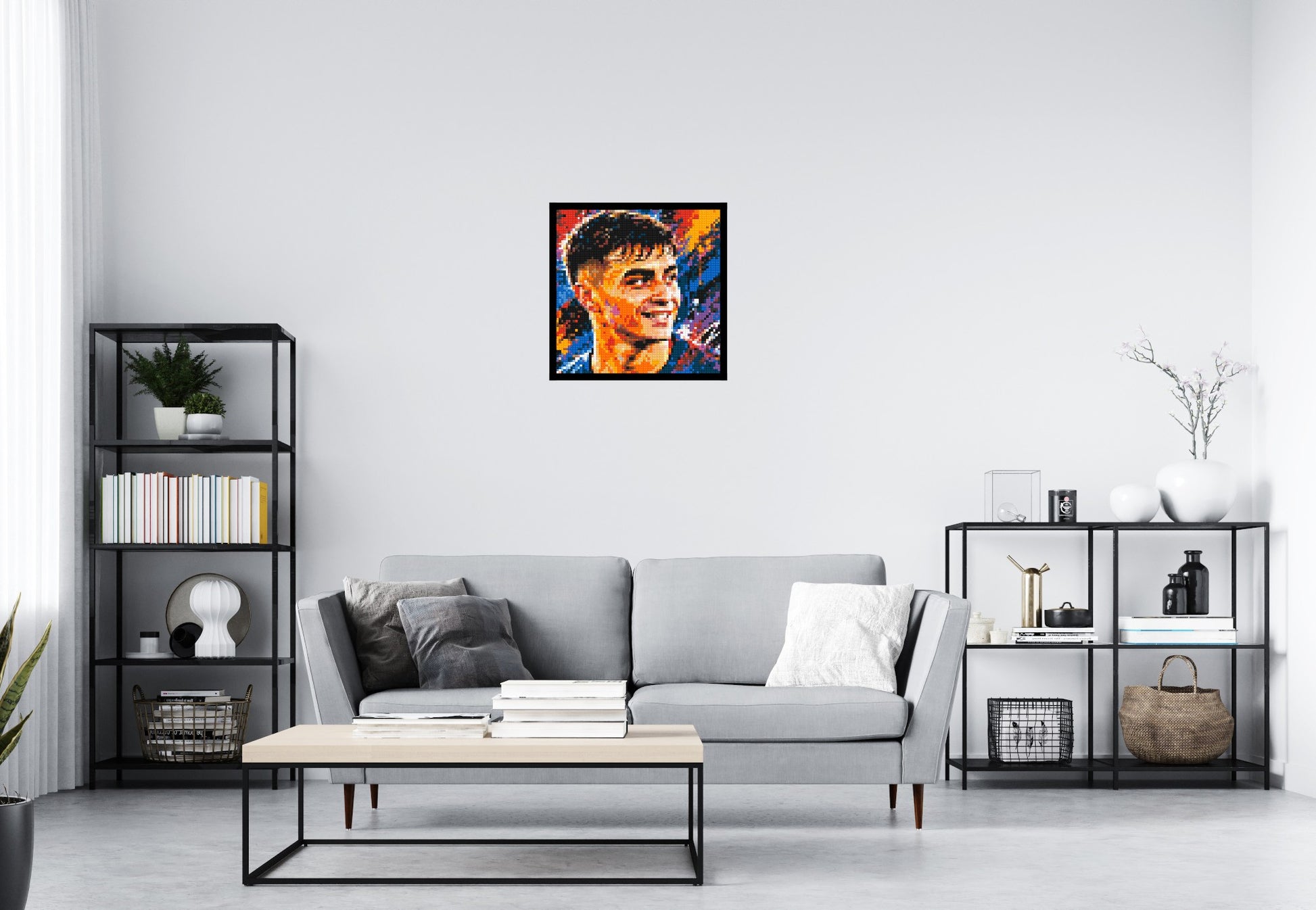 Pedri Urban Pop - Brick Art Mosaic Kit 3x3 scene with frame