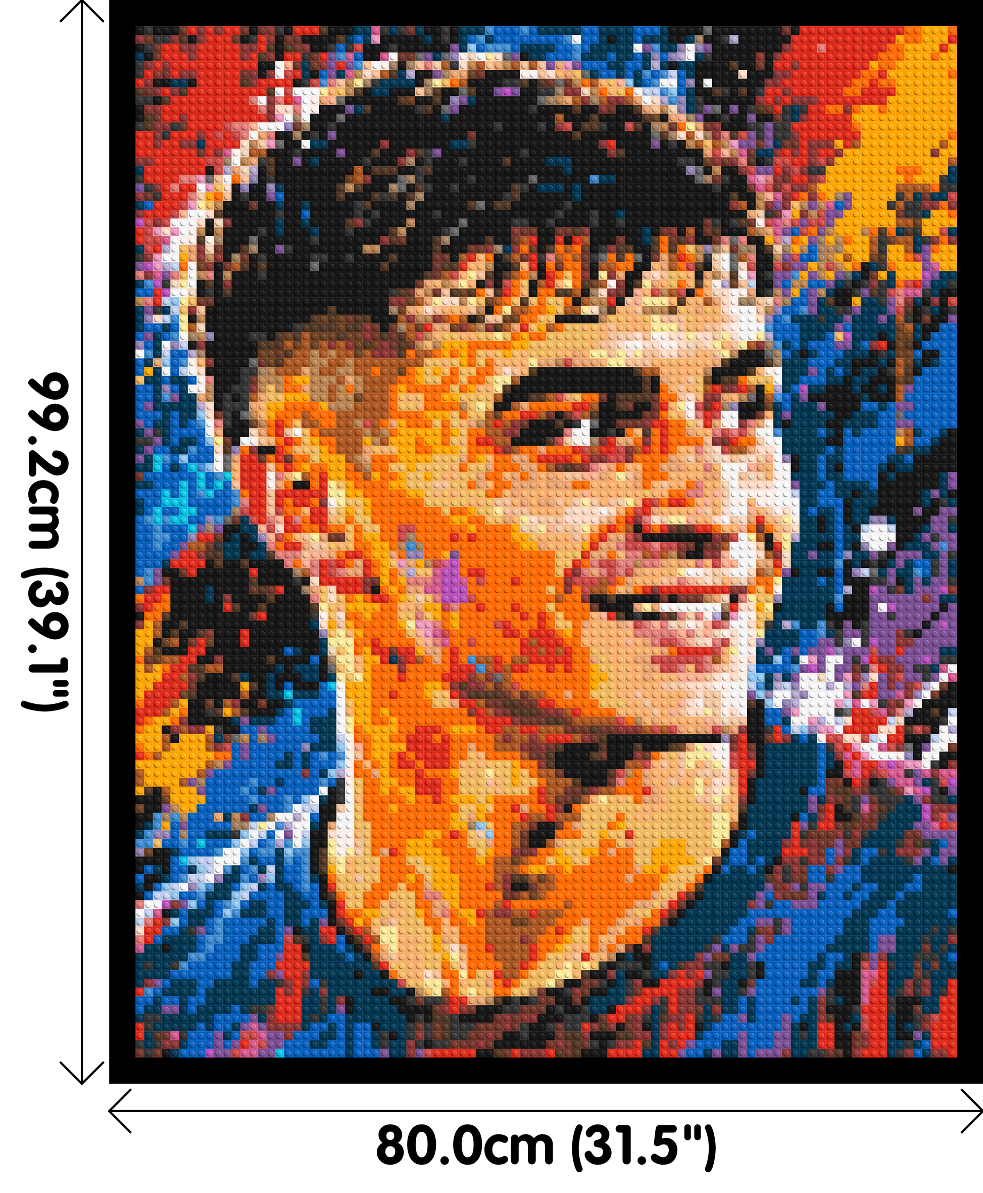 Pedri Urban Pop - Brick Art Mosaic Kit 4x5 dimensions with frame
