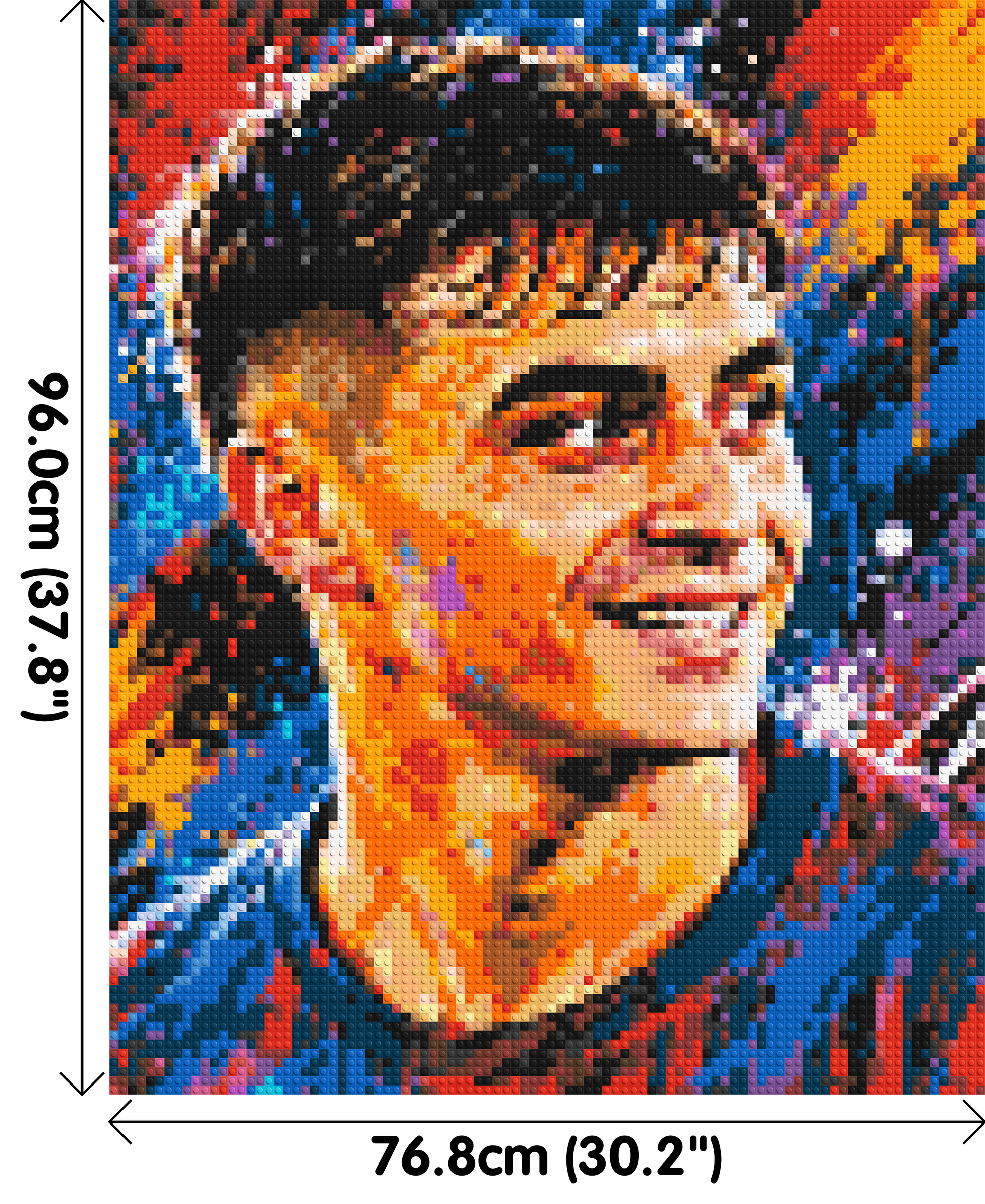 Pedri Urban Pop - Brick Art Mosaic Kit 4x5 dimensions