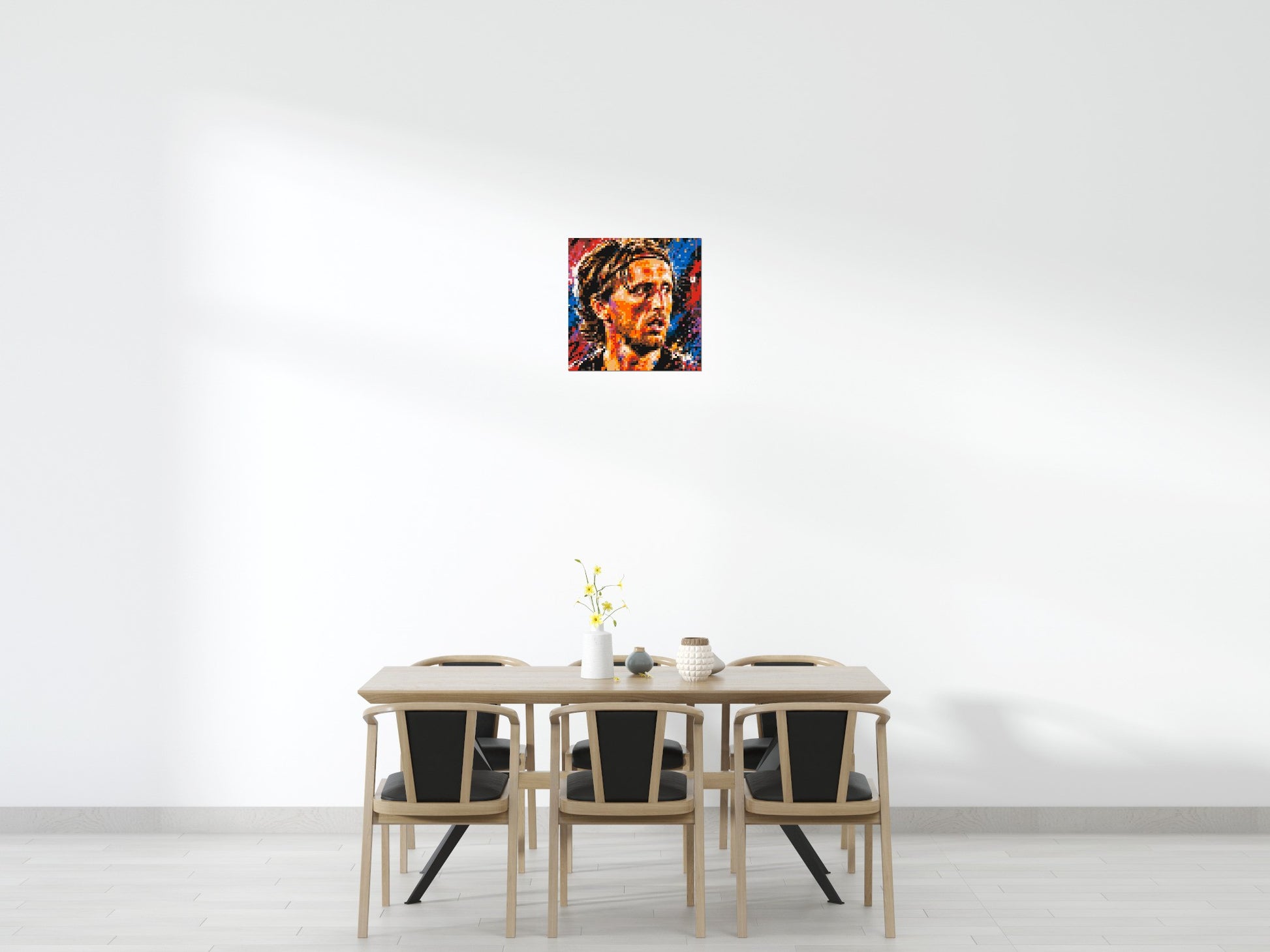 Luka Modrić Urban Pop - Brick Art Mosaic Kit 3x3 scene