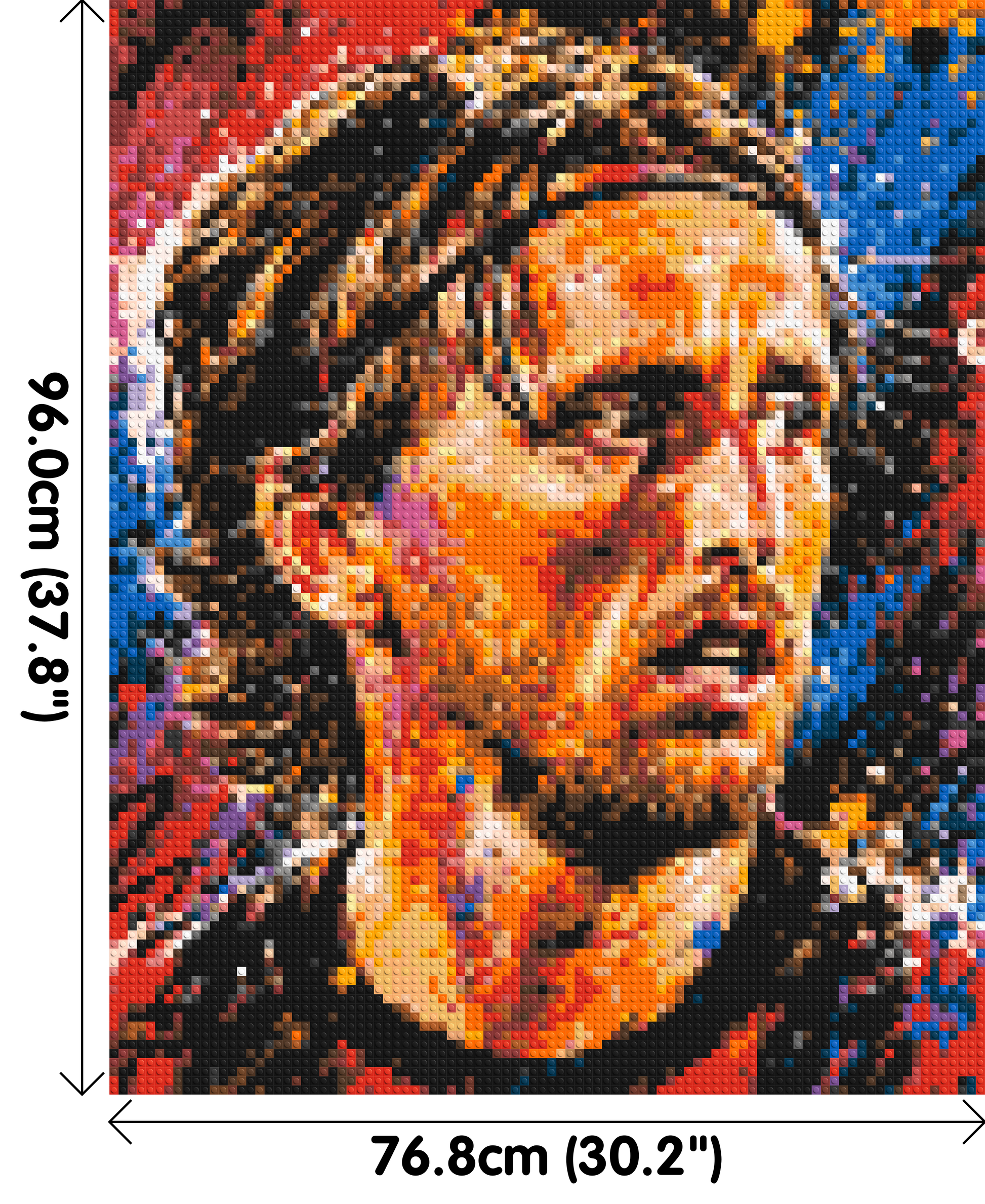 Luka Modrić Urban Pop - Brick Art Mosaic Kit 4x5 dimensions
