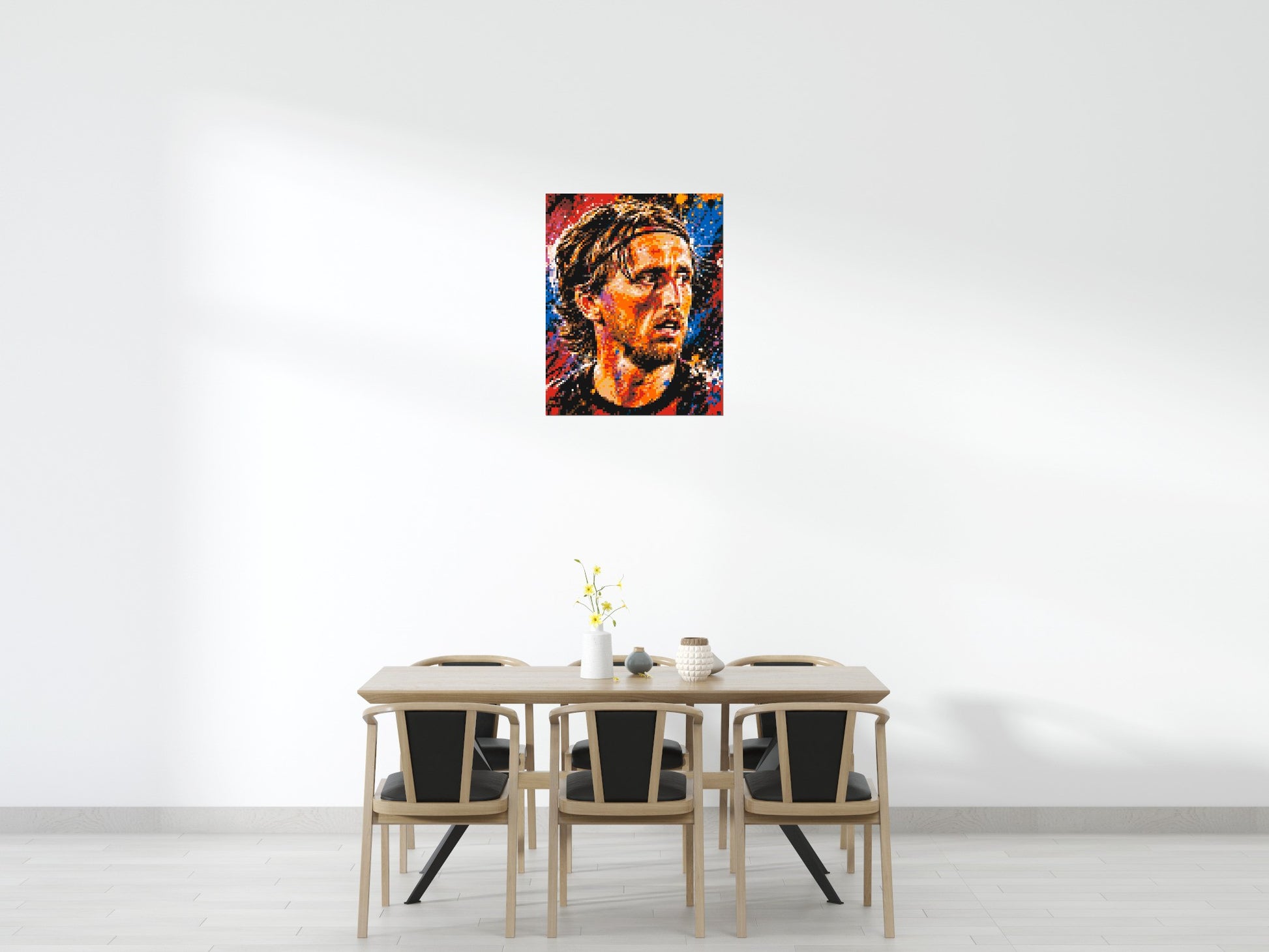 Luka Modrić Urban Pop - Brick Art Mosaic Kit 4x5 scene