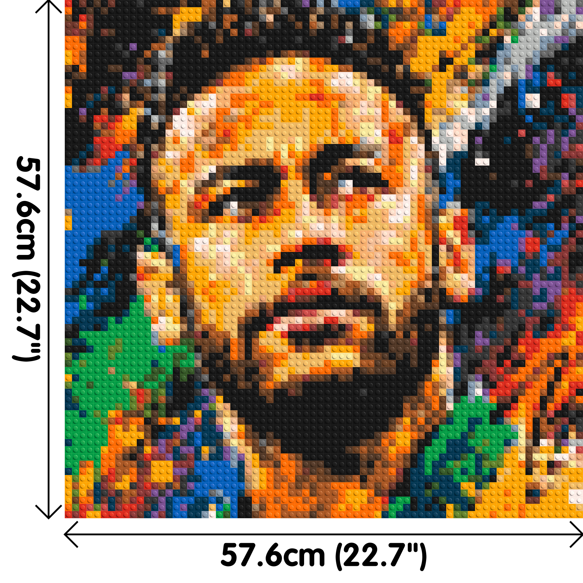 Neymar Urban Pop - Brick Art Mosaic Kit 3x3 dimensions
