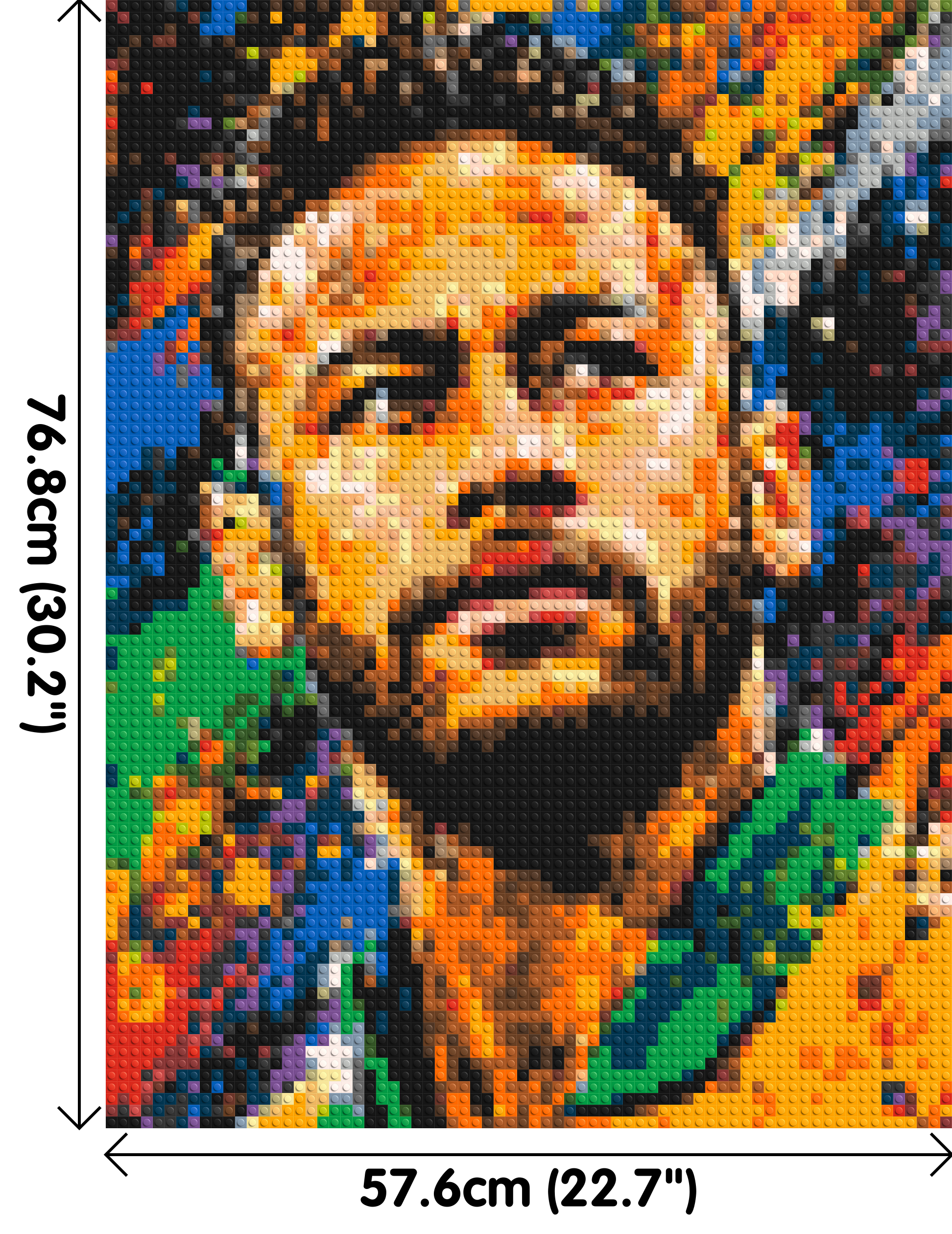 Neymar Urban Pop - Brick Art Mosaic Kit 3x4 dimensions