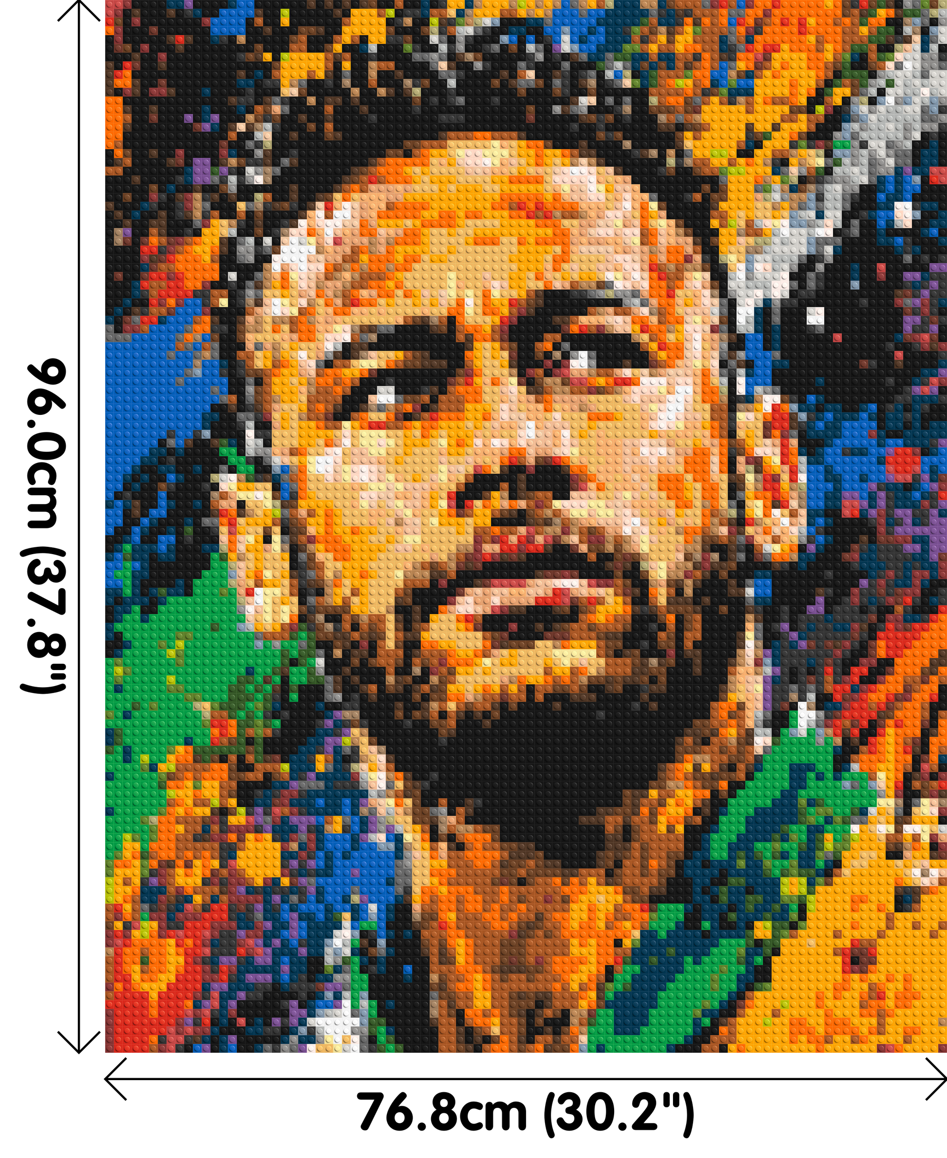 Neymar Urban Pop - Brick Art Mosaic Kit 4x5 dimensions