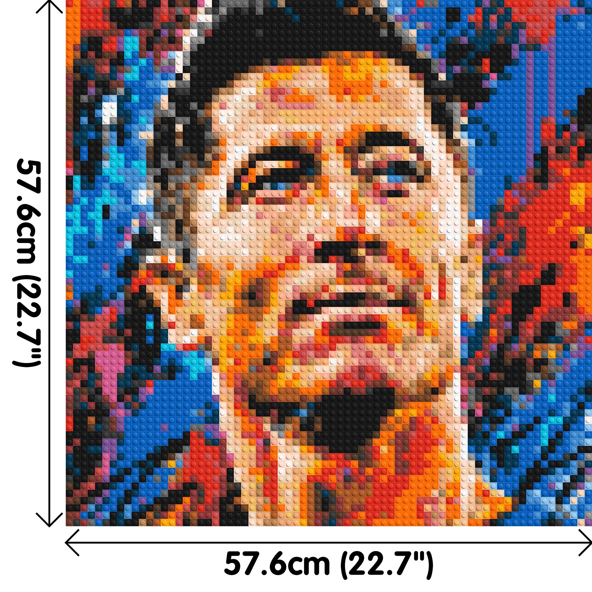 Robert Lewandowski Urban Pop - Brick Art Mosaic Kit 3x3 dimensions