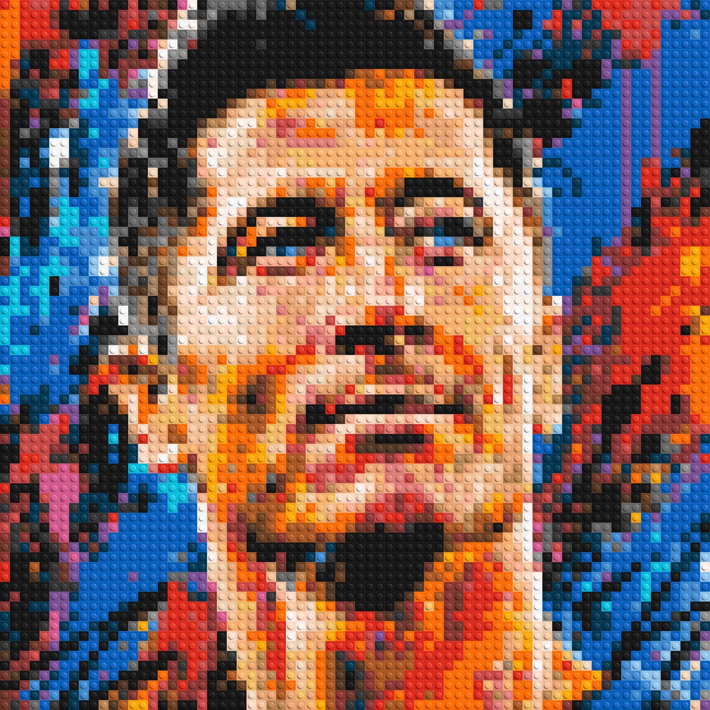 Robert Lewandowski Urban Pop - Brick Art Mosaic Kit 3x3 large