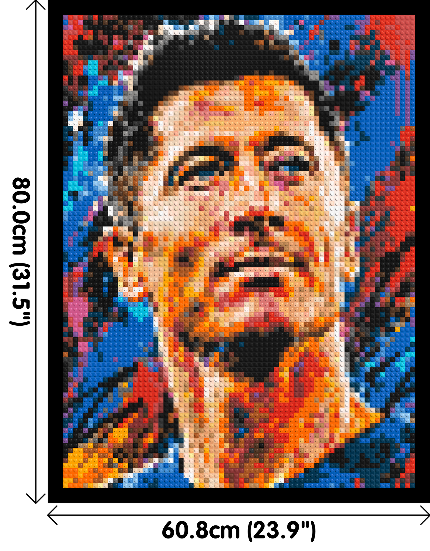 Robert Lewandowski Urban Pop - Brick Art Mosaic Kit 3x4 large