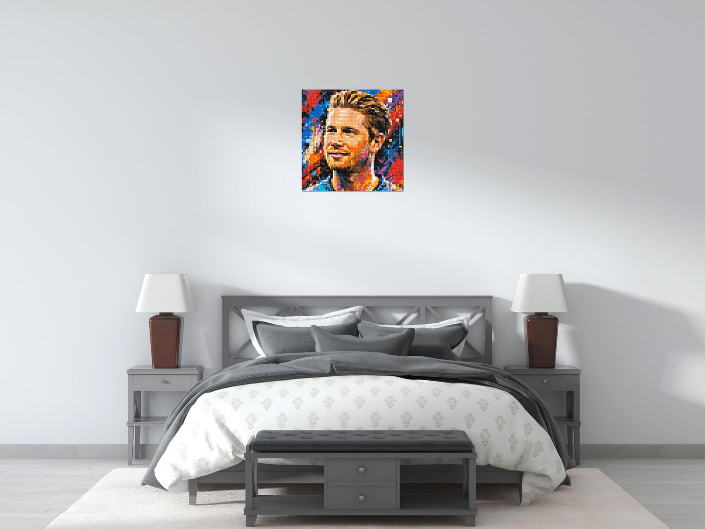 Kevin De Bruyne Urban Pop - Brick Art Mosaic Kit 3x3 large