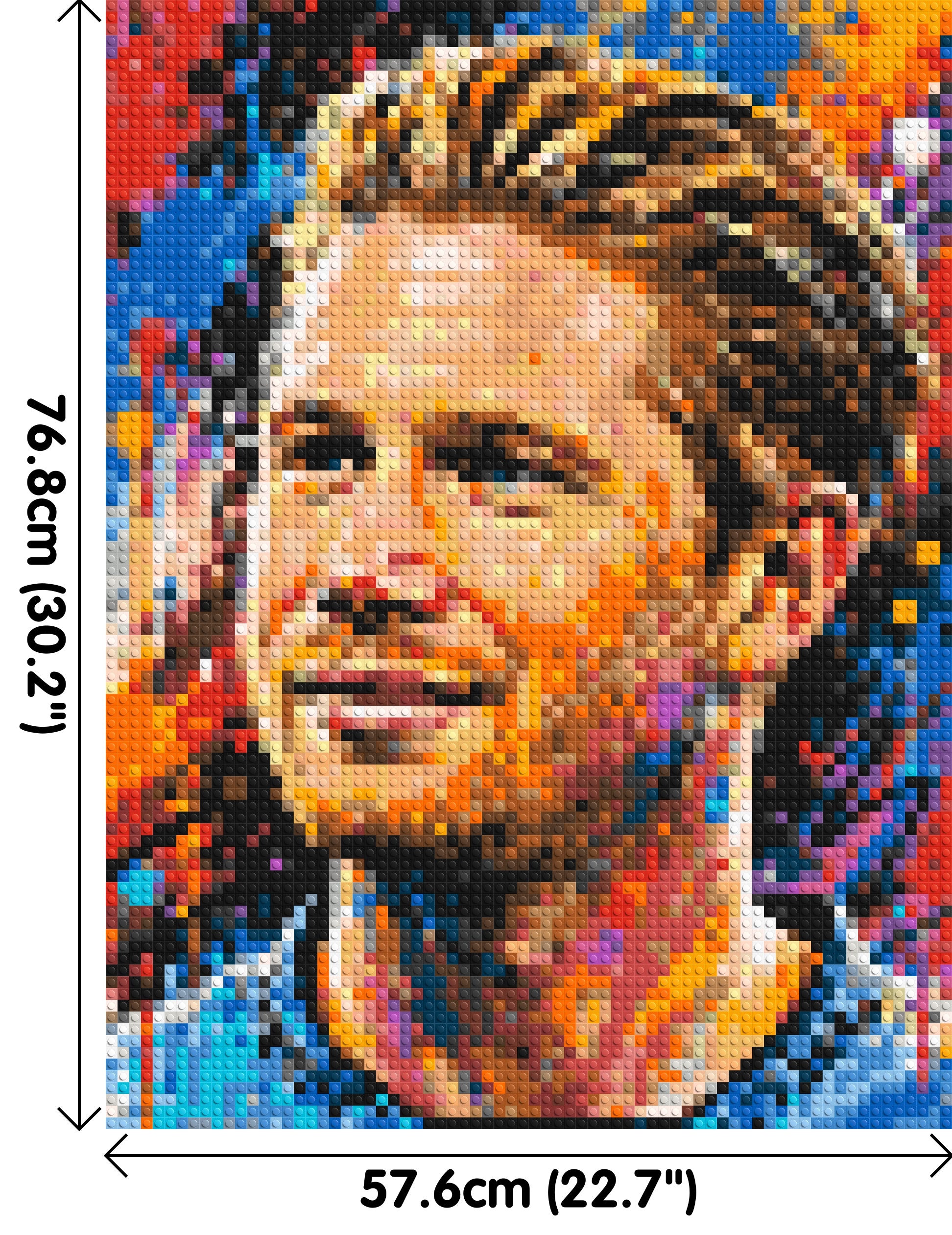Kevin De Bruyne Urban Pop - Brick Art Mosaic Kit 3x4 dimensions