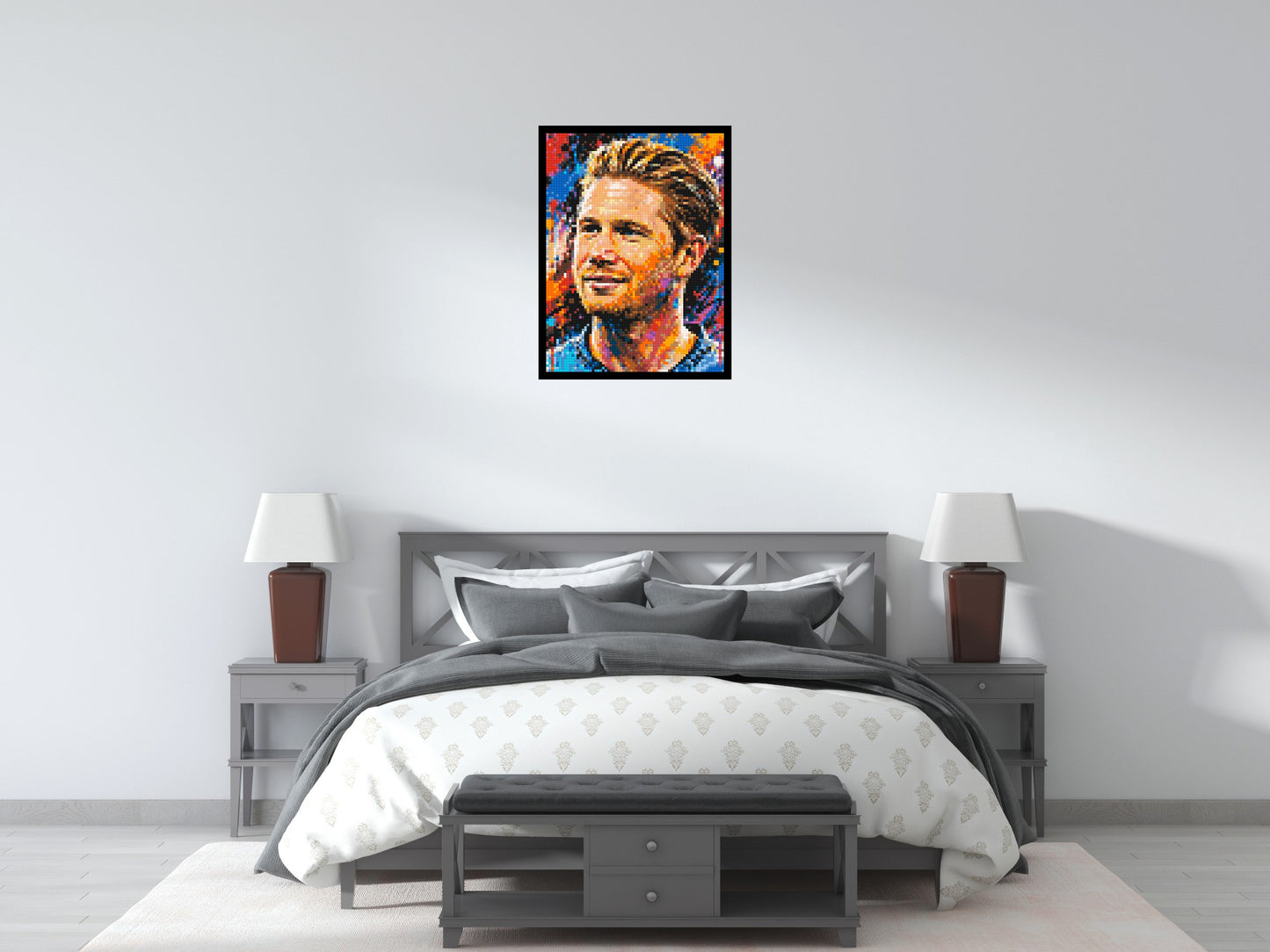 Kevin De Bruyne Urban Pop - Brick Art Mosaic Kit 3x4 large