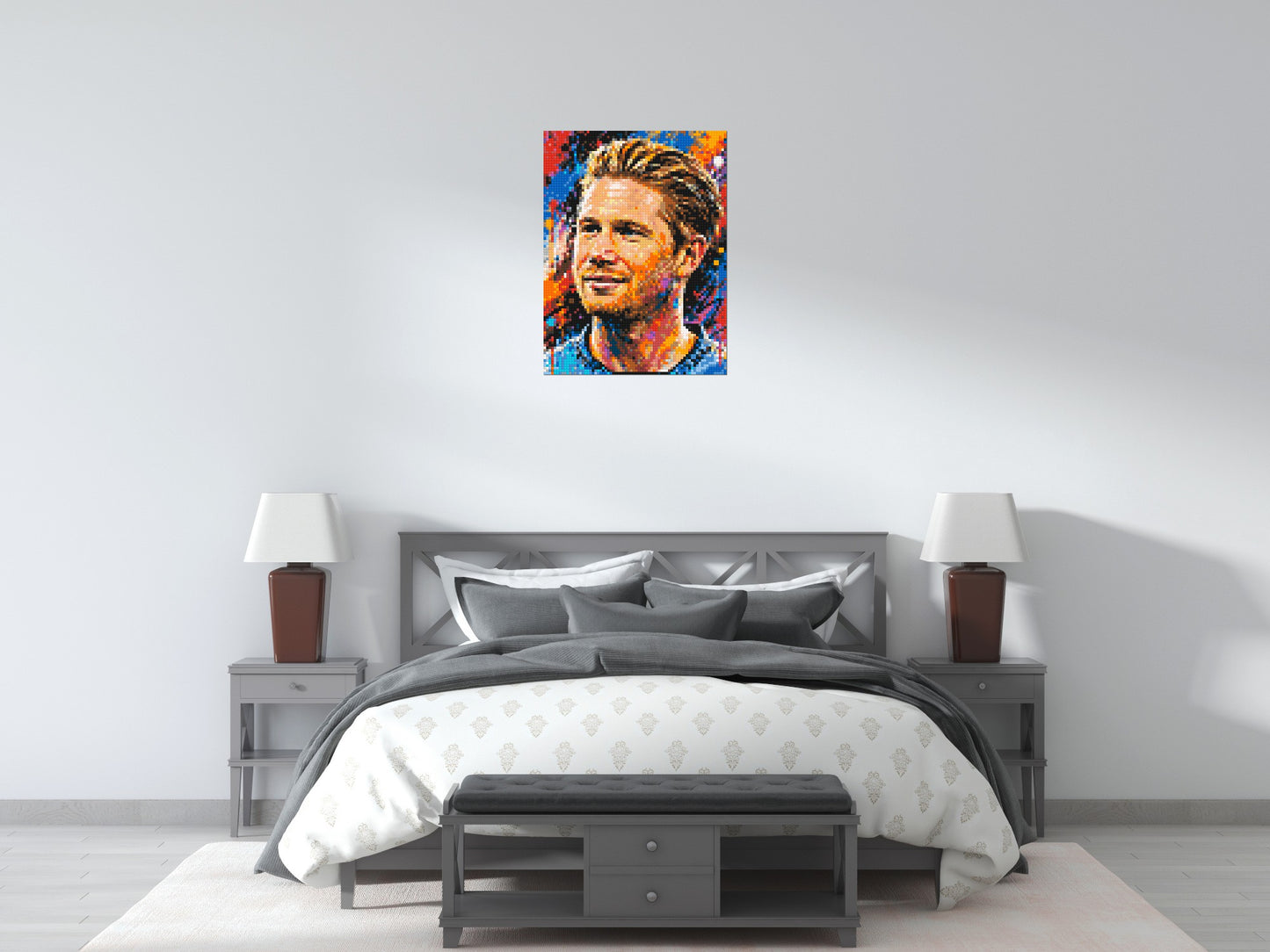 Kevin De Bruyne Urban Pop - Brick Art Mosaic Kit 3x4 large