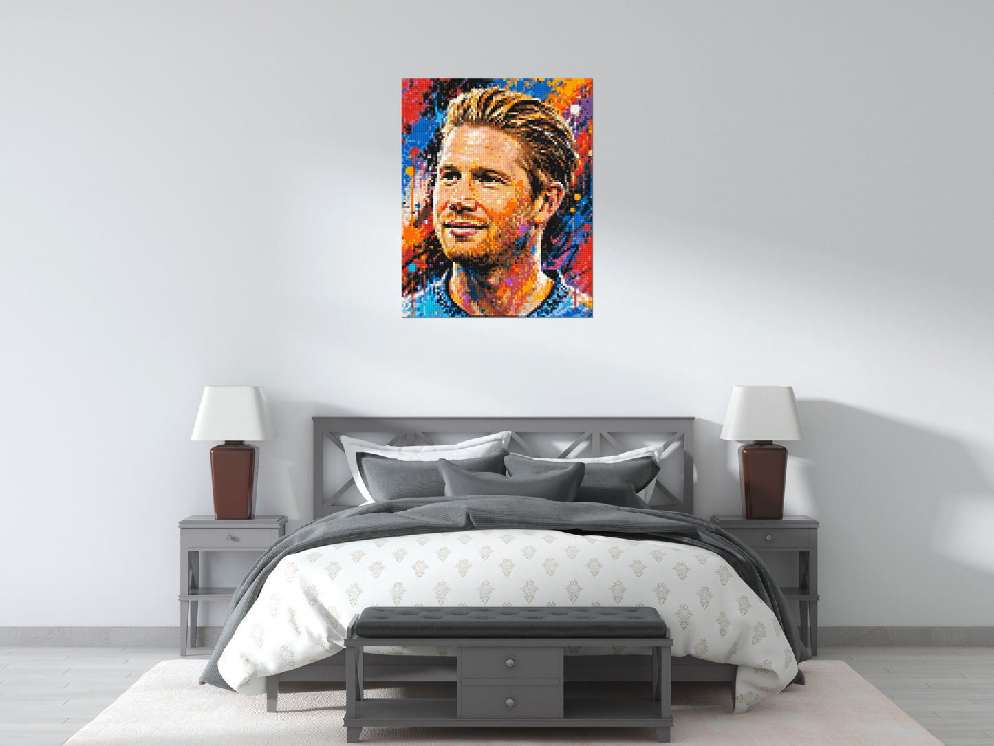 Kevin De Bruyne Urban Pop - Brick Art Mosaic Kit 4x5 large