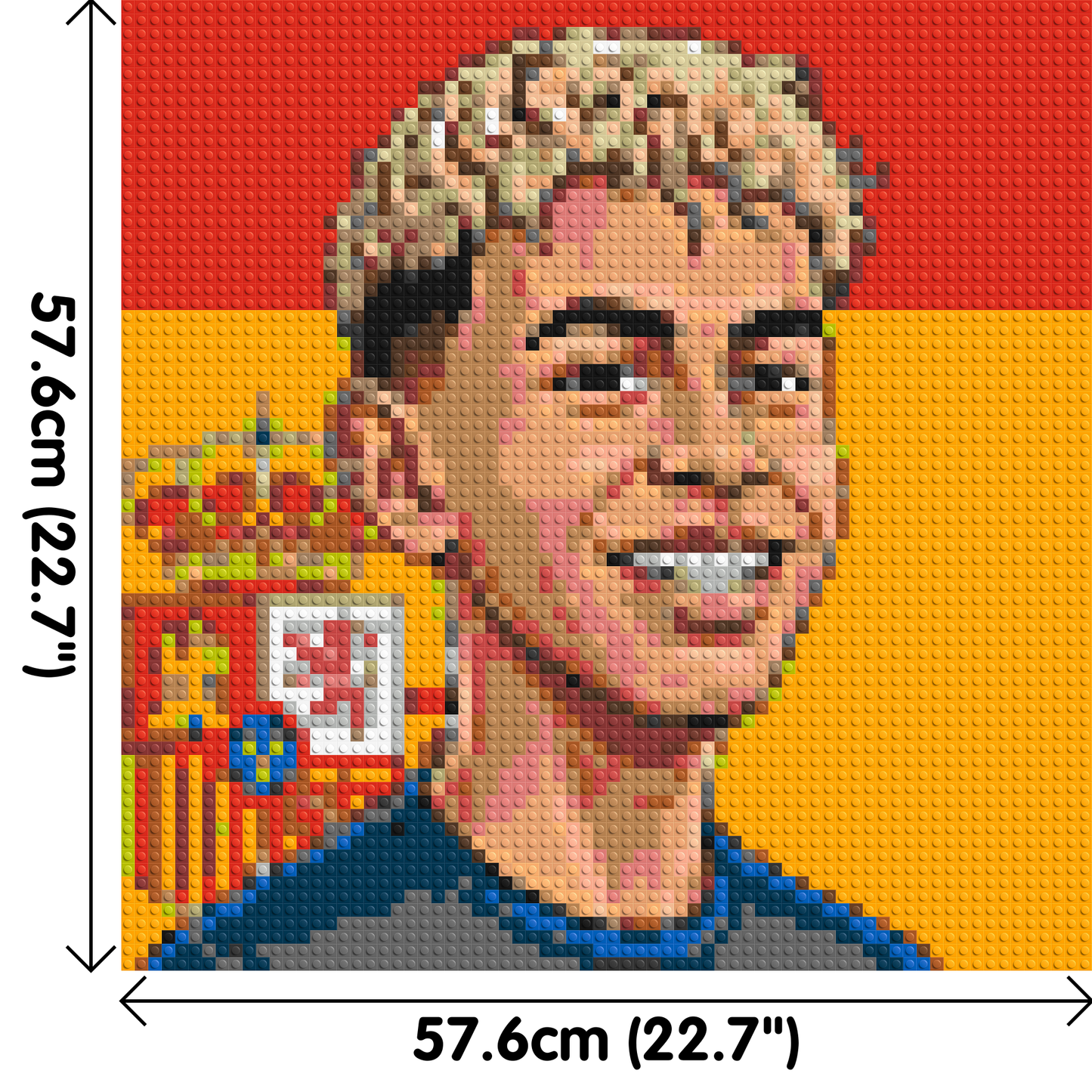 Lamine Yamal Caricature - Brick Art Mosaic Kit 3x3 large