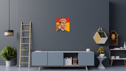 Lamine Yamal Caricature - Brick Art Mosaic Kit 3x3 large
