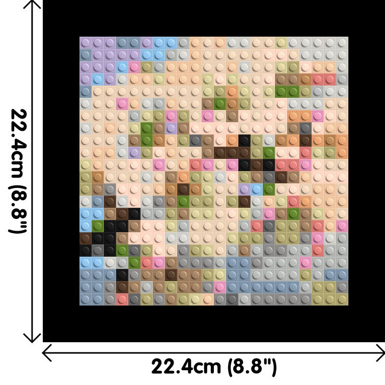 Cherry Blossom – A Moment of Fleeting Light by Joséphine Machalani - Brick Art Mosaic Kit 1x1 dimensions with frame