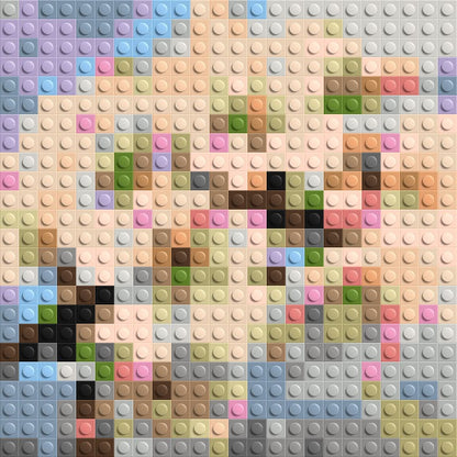 Cherry Blossom – A Moment of Fleeting Light by Joséphine Machalani - Brick Art Mosaic Kit 1x1 large