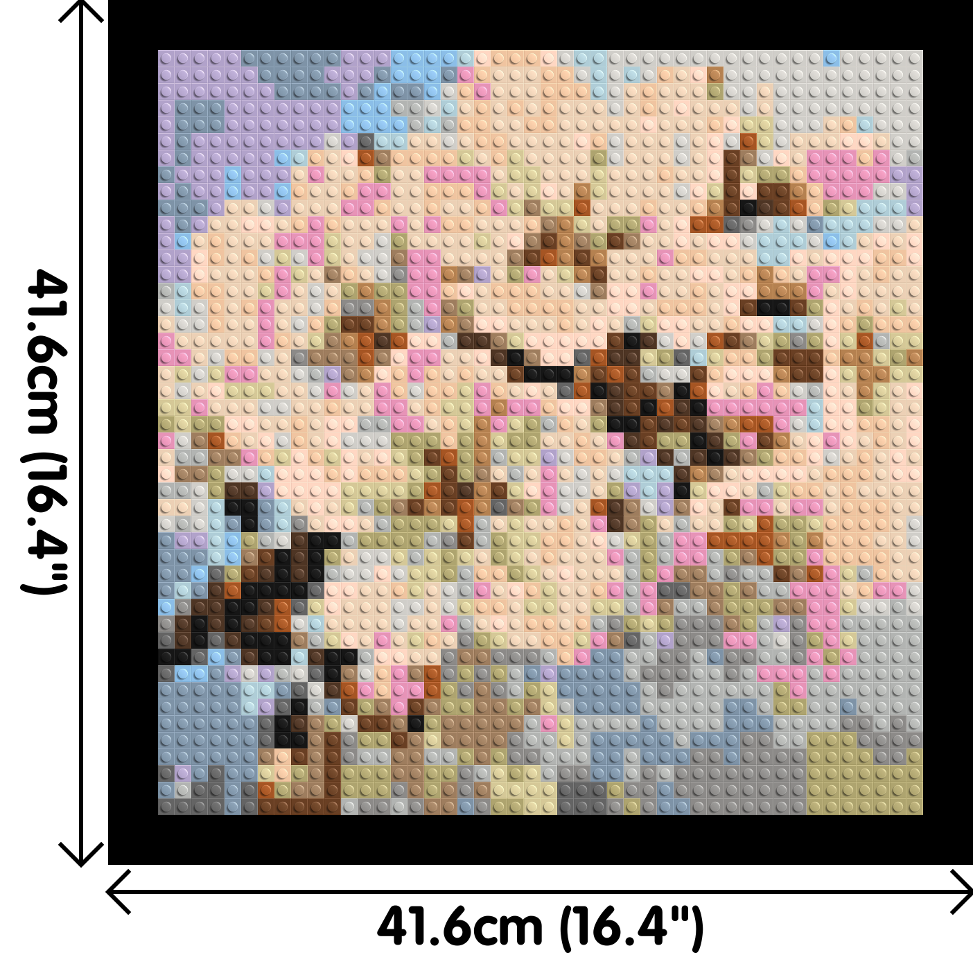 Cherry Blossom – A Moment of Fleeting Light by Joséphine Machalani - Brick Art Mosaic Kit 2x2 dimensions with frame