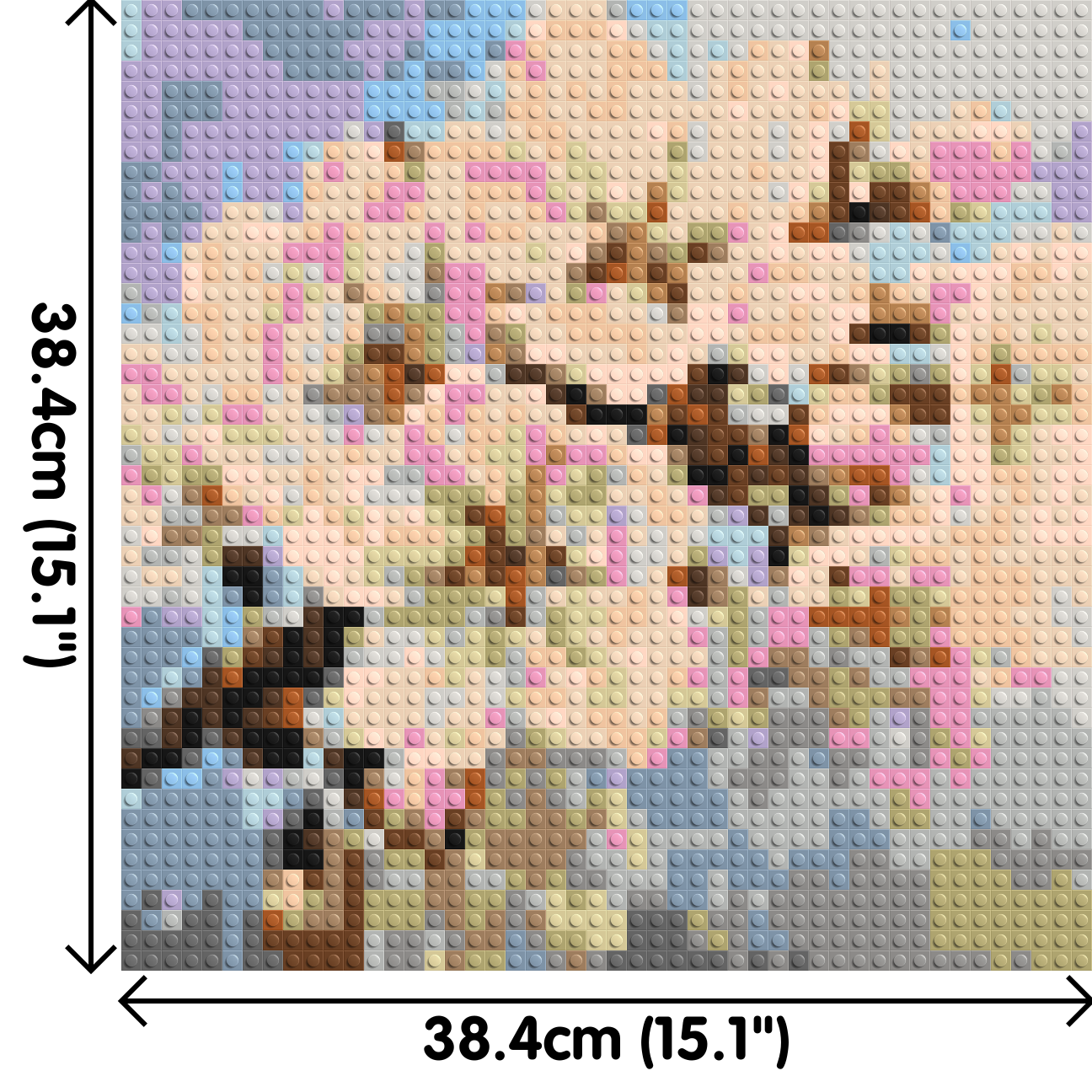 Cherry Blossom – A Moment of Fleeting Light by Joséphine Machalani - Brick Art Mosaic Kit 2x2 dimensions