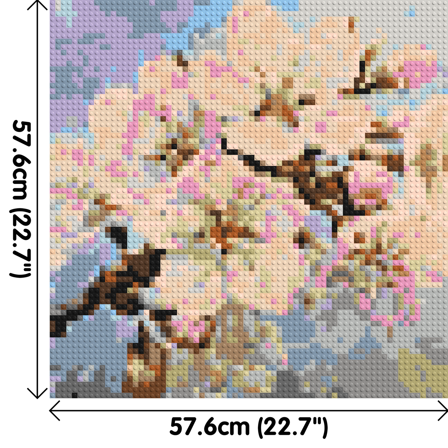 Cherry Blossom – A Moment of Fleeting Light by Joséphine Machalani - Brick Art Mosaic Kit 3x3 large