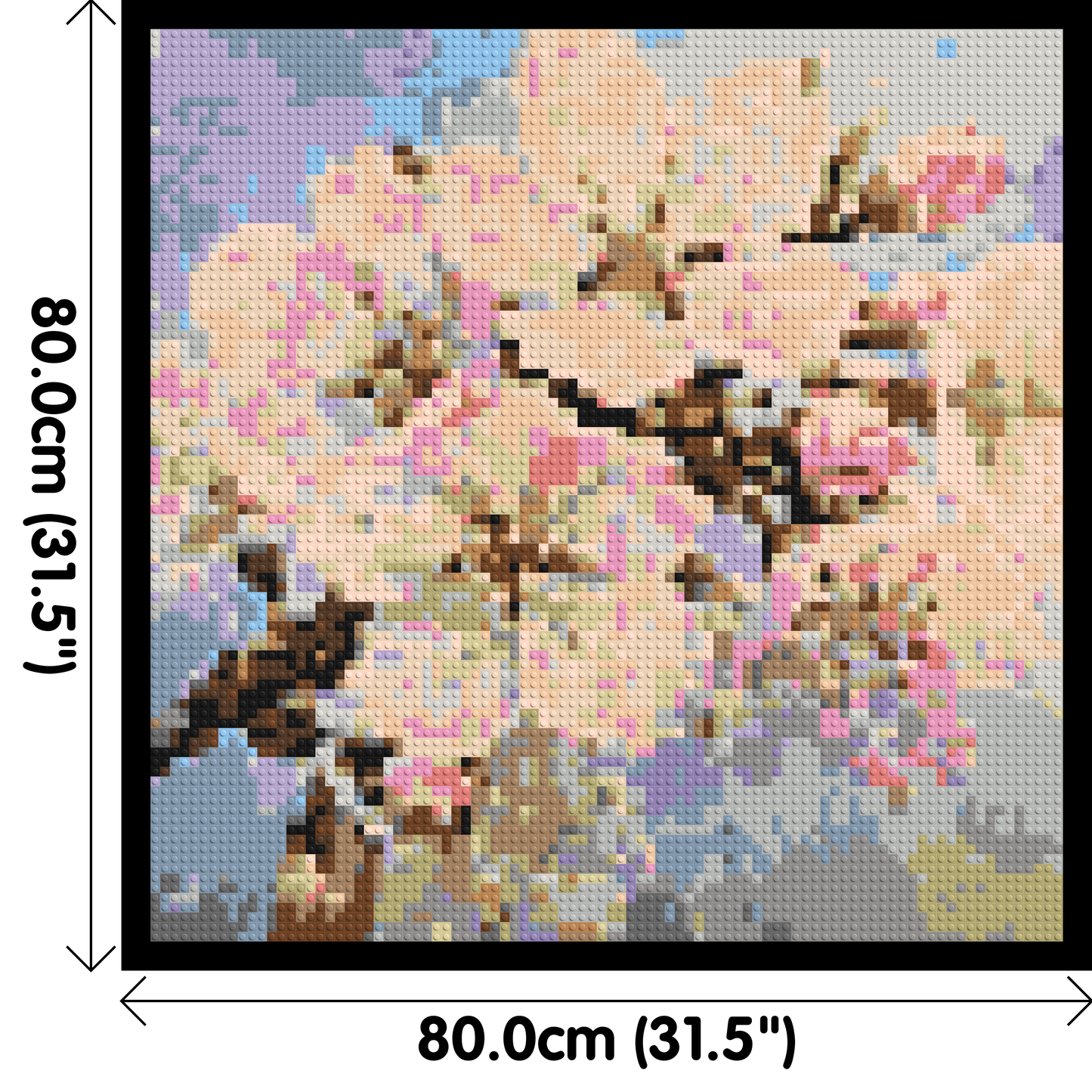 Cherry Blossom – A Moment of Fleeting Light by Joséphine Machalani - Brick Art Mosaic Kit 4x4 large