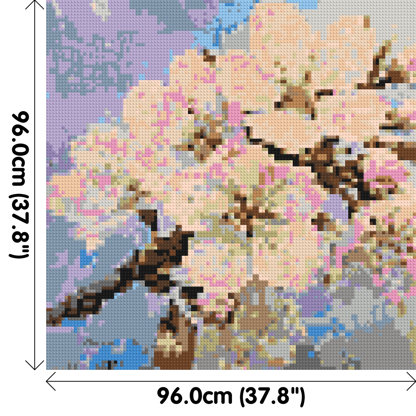 Cherry Blossom – A Moment of Fleeting Light by Joséphine Machalani - Brick Art Mosaic Kit 5x5 large