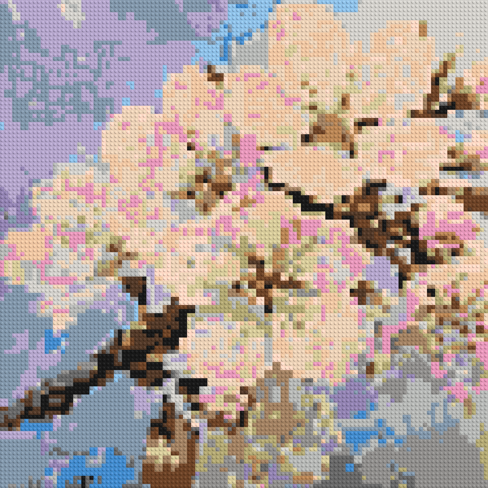 Cherry Blossom – A Moment of Fleeting Light by Joséphine Machalani - Brick Art Mosaic Kit 5x5 large