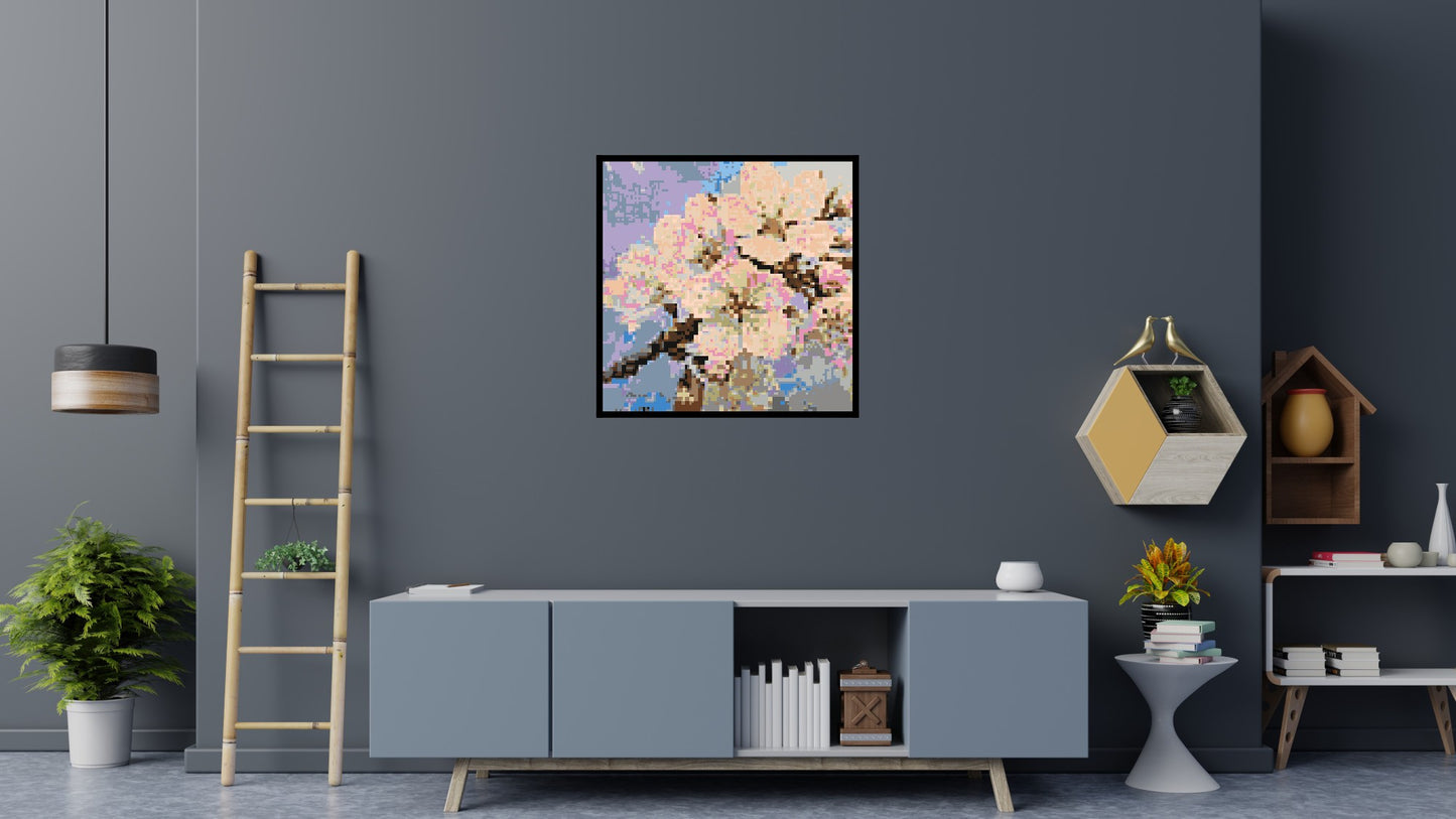 Cherry Blossom – A Moment of Fleeting Light by Joséphine Machalani - Brick Art Mosaic Kit 5x5 large