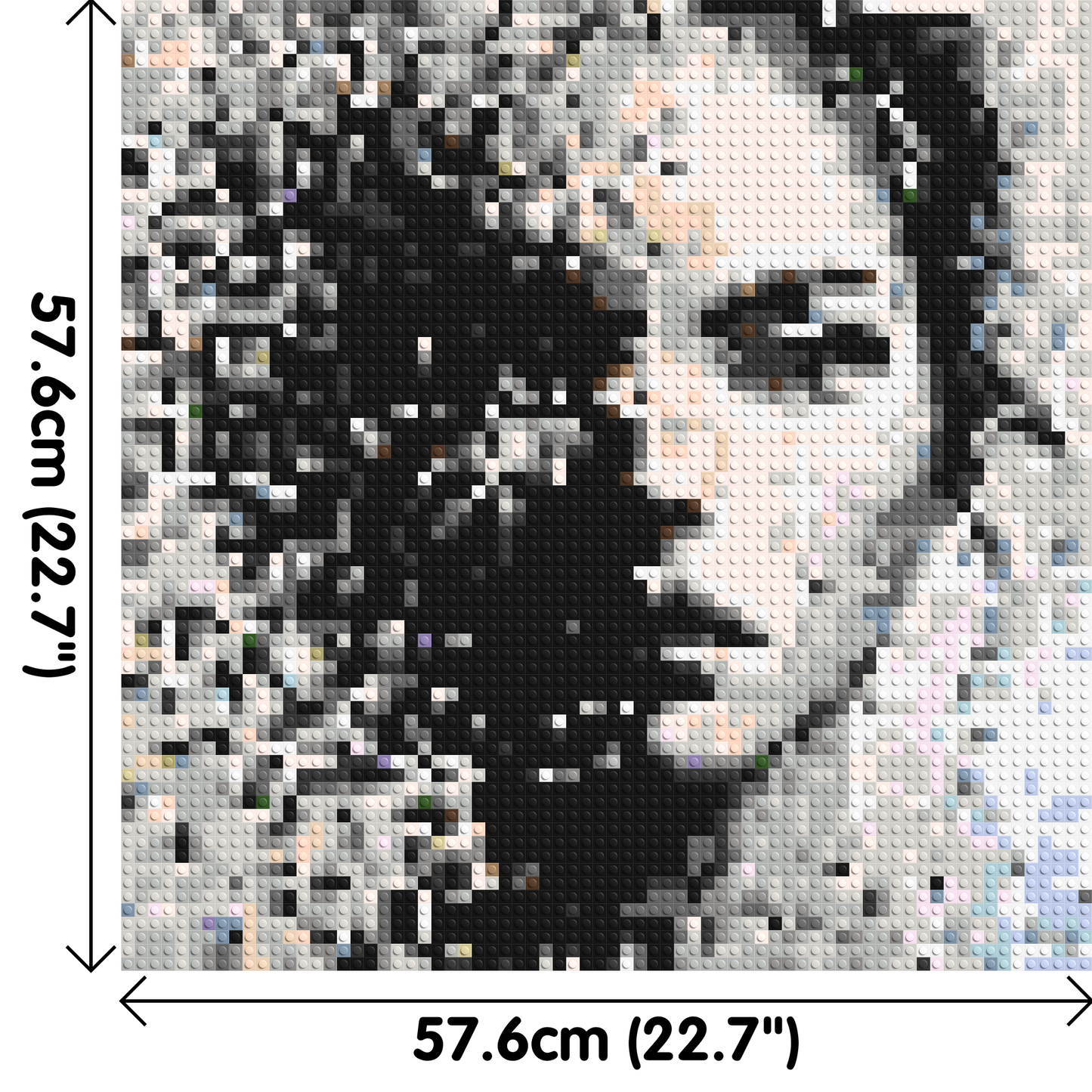 Evaporation – Between Presence and Disappearance by Joséphine Machalani - Brick Art Mosaic Kit 3x3 large