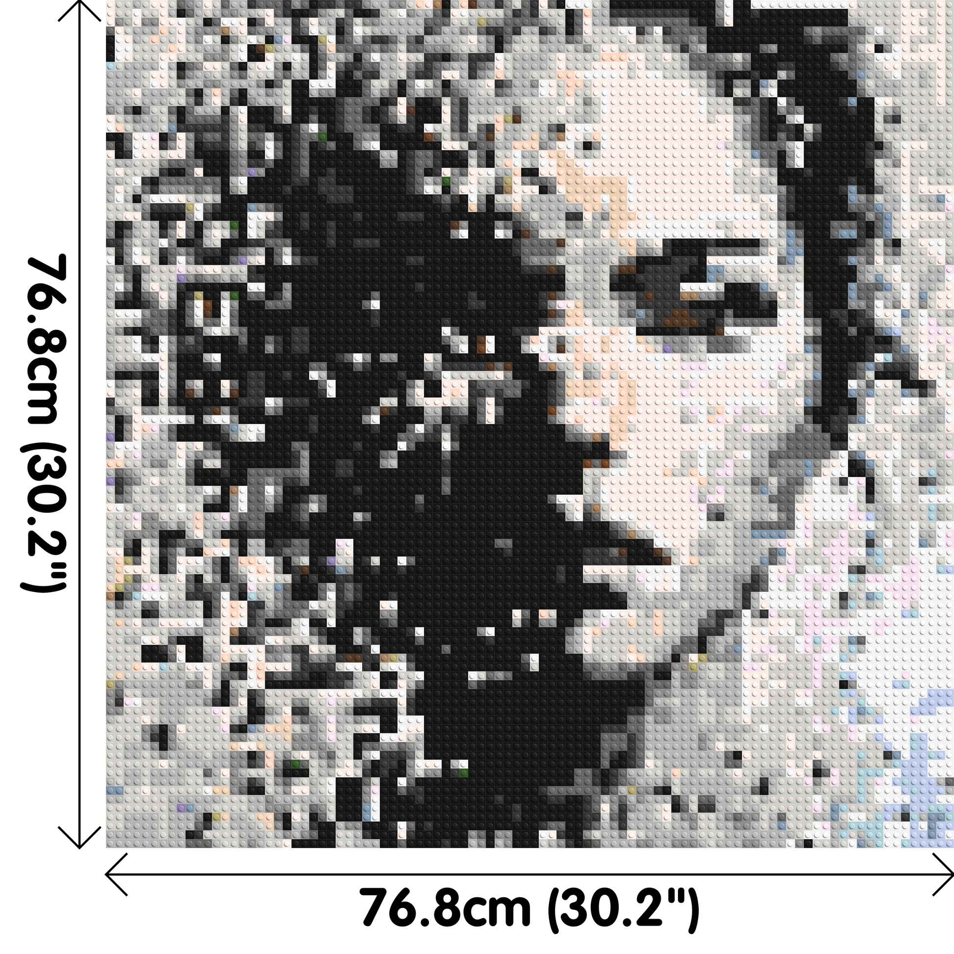 Evaporation – Between Presence and Disappearance by Joséphine Machalani - Brick Art Mosaic Kit 4x4 dimensions