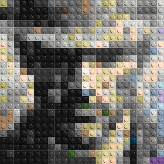 Incognito – A Presence Hidden in Plain Sight by Joséphine Machalani - Brick Art Mosaic Kit 1x1 large