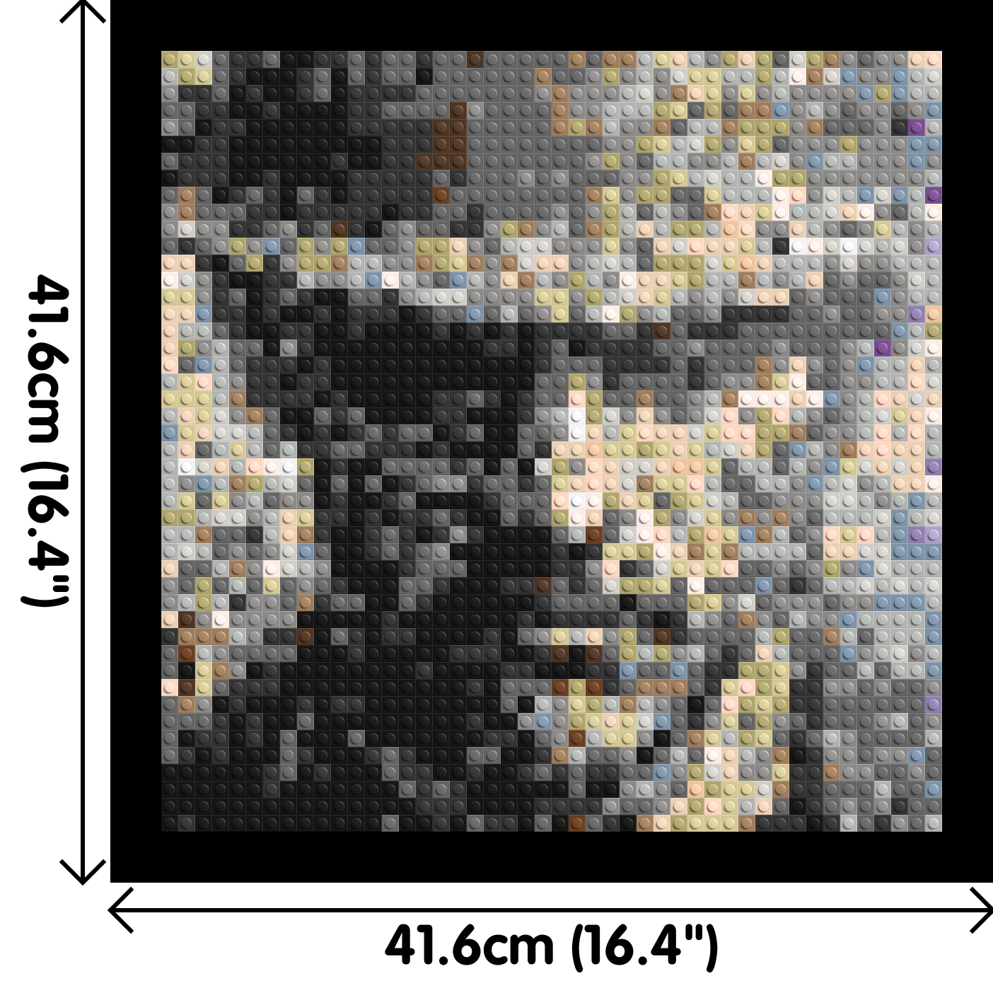 Incognito – A Presence Hidden in Plain Sight by Joséphine Machalani - Brick Art Mosaic Kit 2x2 large