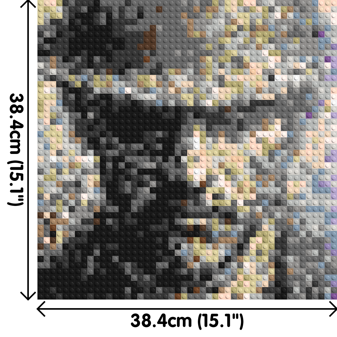Incognito – A Presence Hidden in Plain Sight by Joséphine Machalani - Brick Art Mosaic Kit 2x2 large