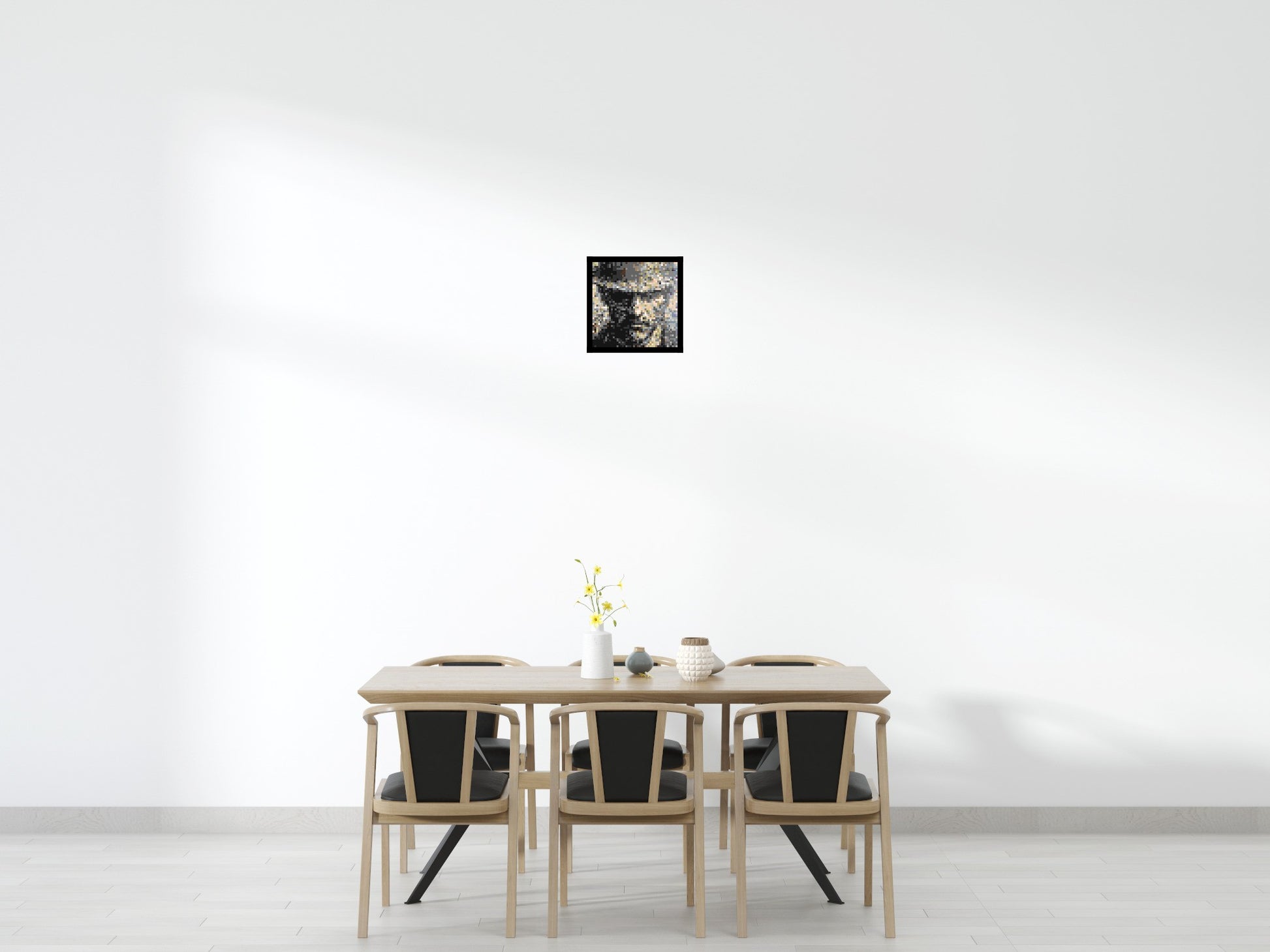 Incognito – A Presence Hidden in Plain Sight by Joséphine Machalani - Brick Art Mosaic Kit 2x2 scene with frame