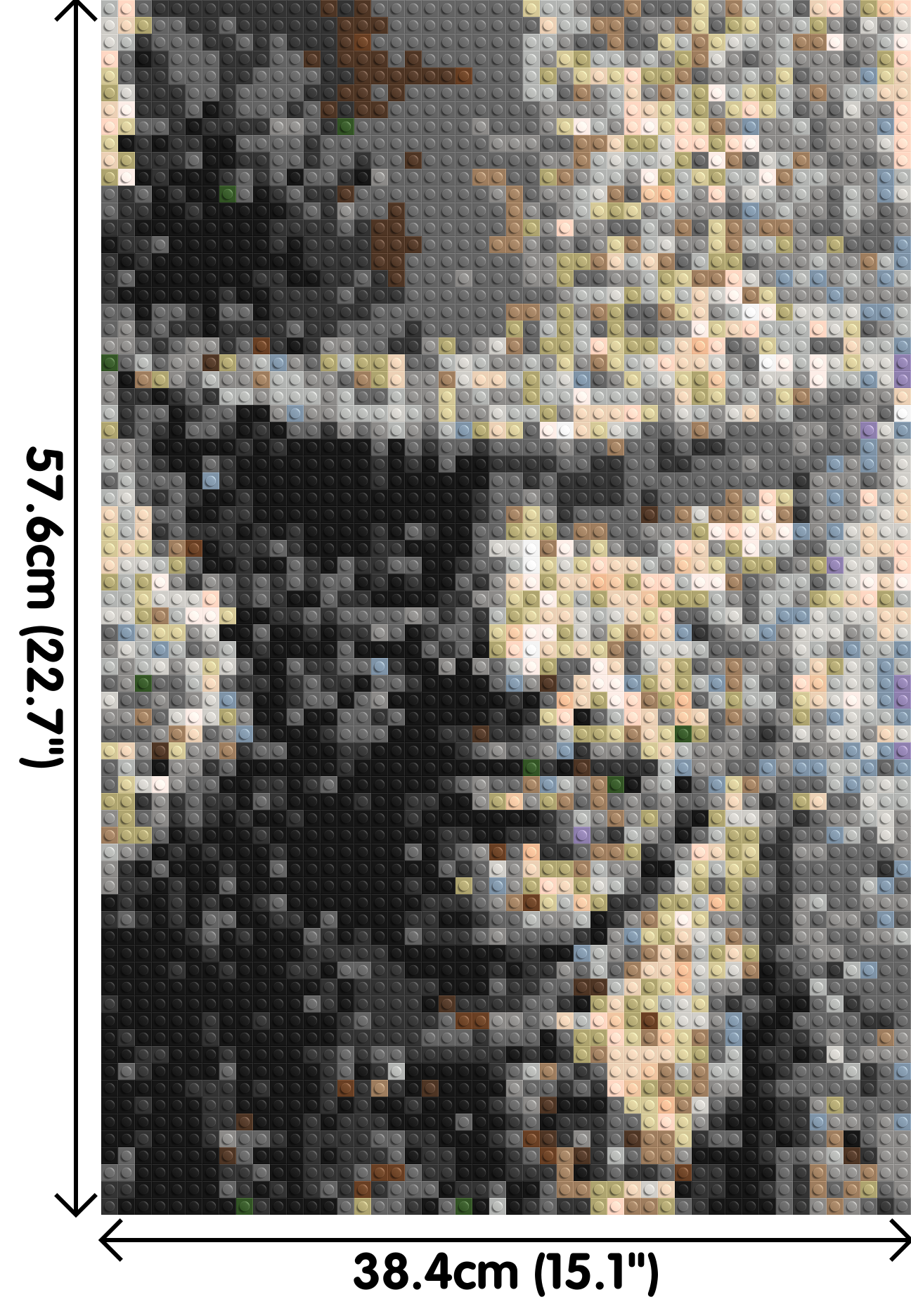 Incognito – A Presence Hidden in Plain Sight by Joséphine Machalani - Brick Art Mosaic Kit 2x3 large